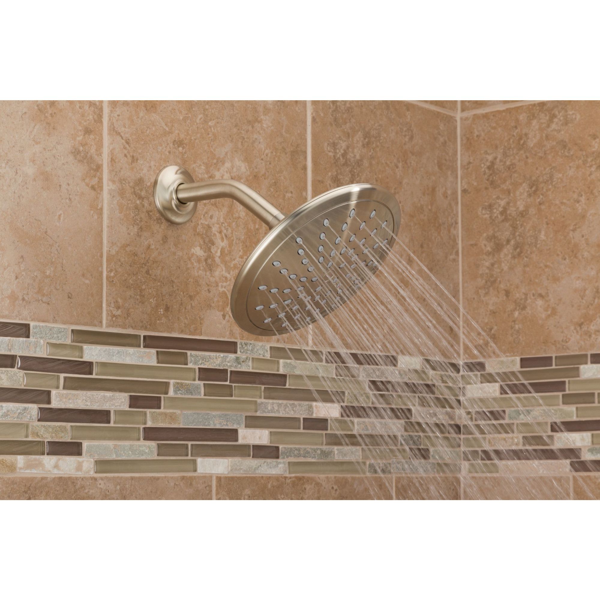 Moen 8-Inch Brushed Nickel Round Rain Shower Head