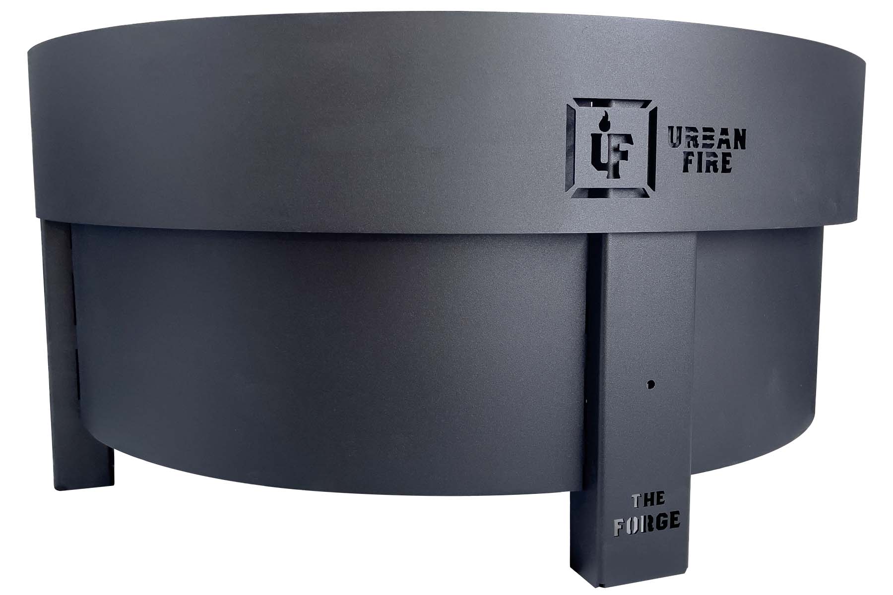 YardCraft FRG30-B The Forge 32-in W Carbon Edition Steel Wood-Burning Fire Pit