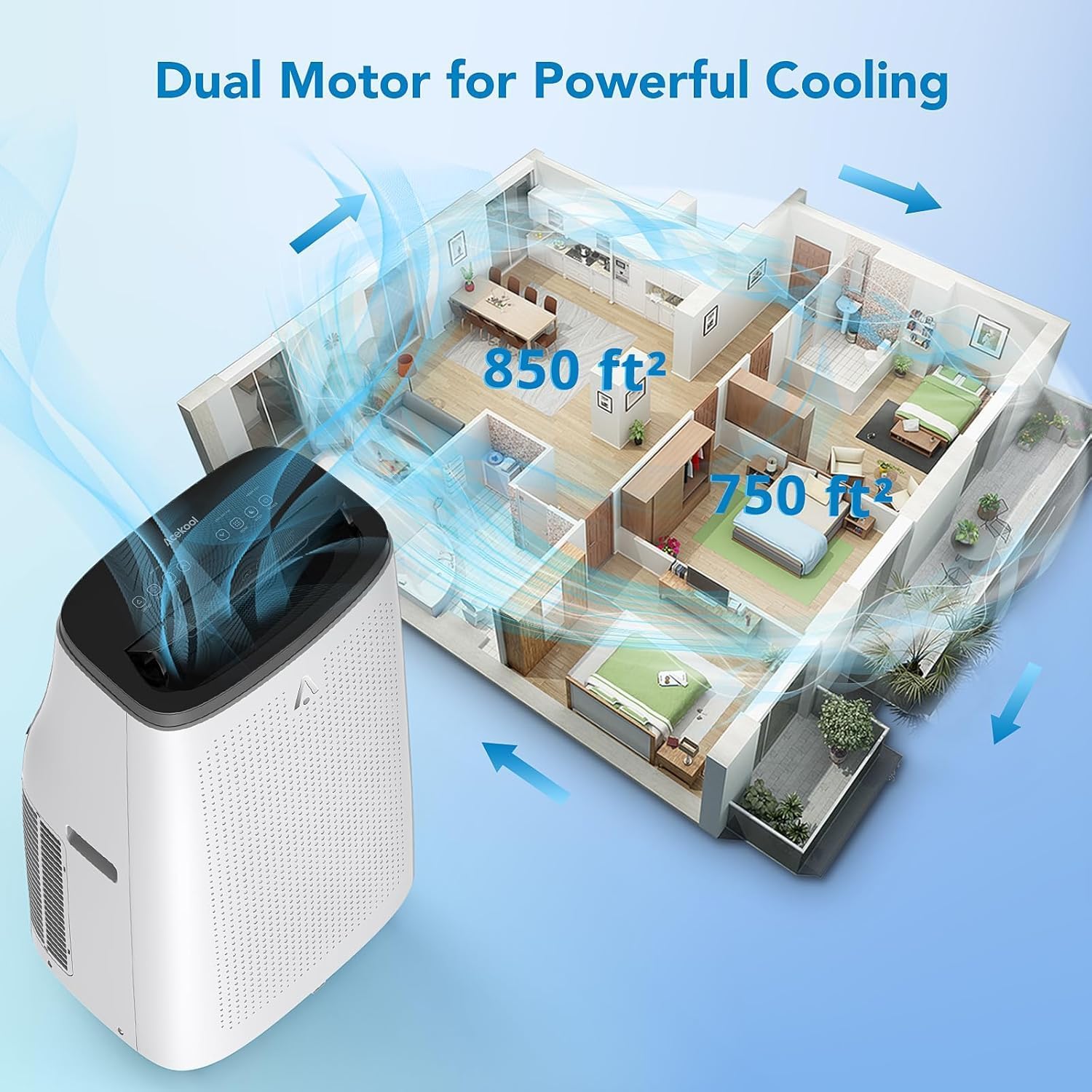 IdealHouse Portable Air Conditioner 15000 BTUs Room Air Conditioners Cooling Unit for Rooms Up to 850 Sq Ft Portable AC with 3in1 Cooling Dehumidifying Fan Modes Easy Installation White Sansujyuku sansujyuku.com