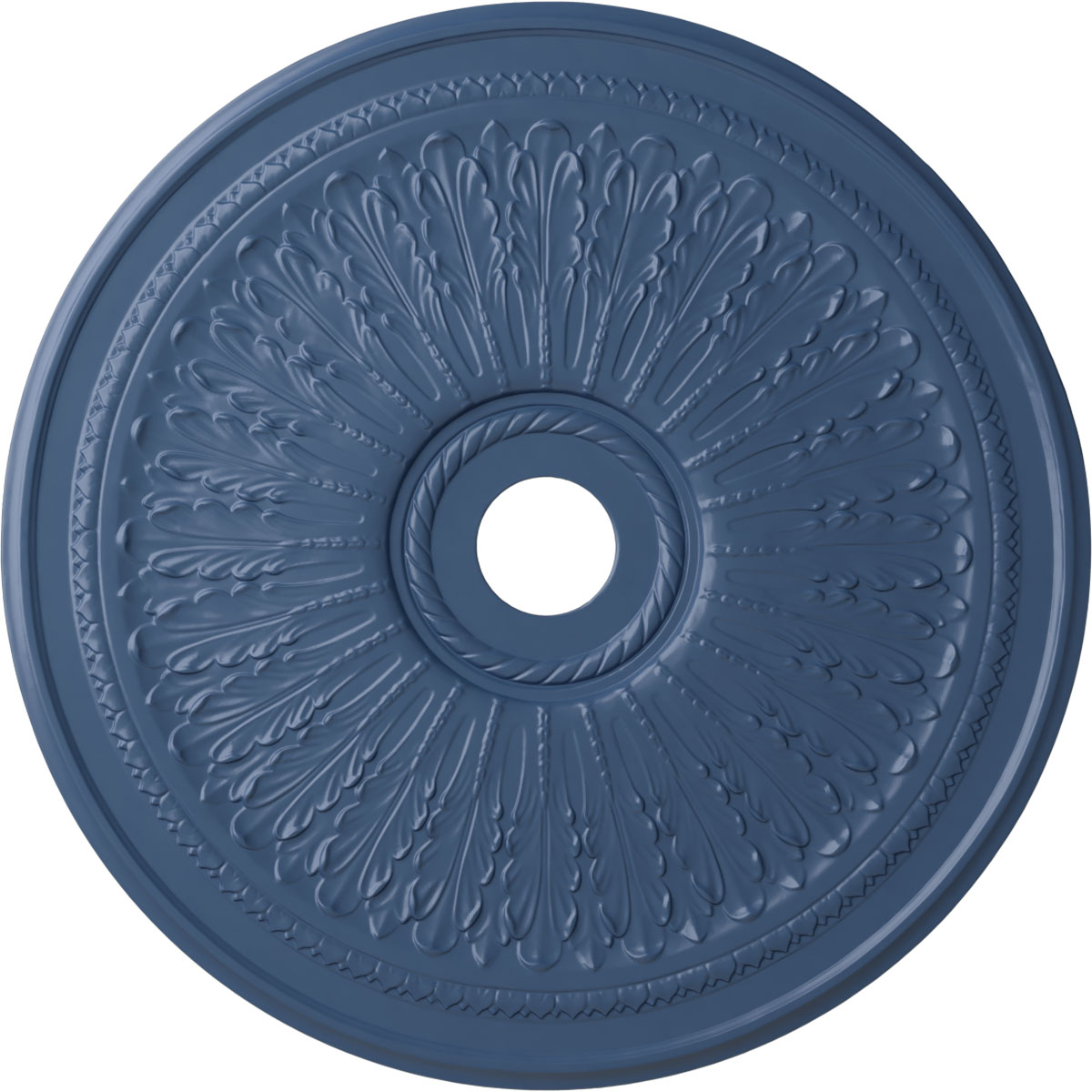 Ekena Millwork CM29OAAMF Oakleaf 29.125-in W x 29.125-in L Painted Americana Polyurethane Whole Ceiling Medallion
