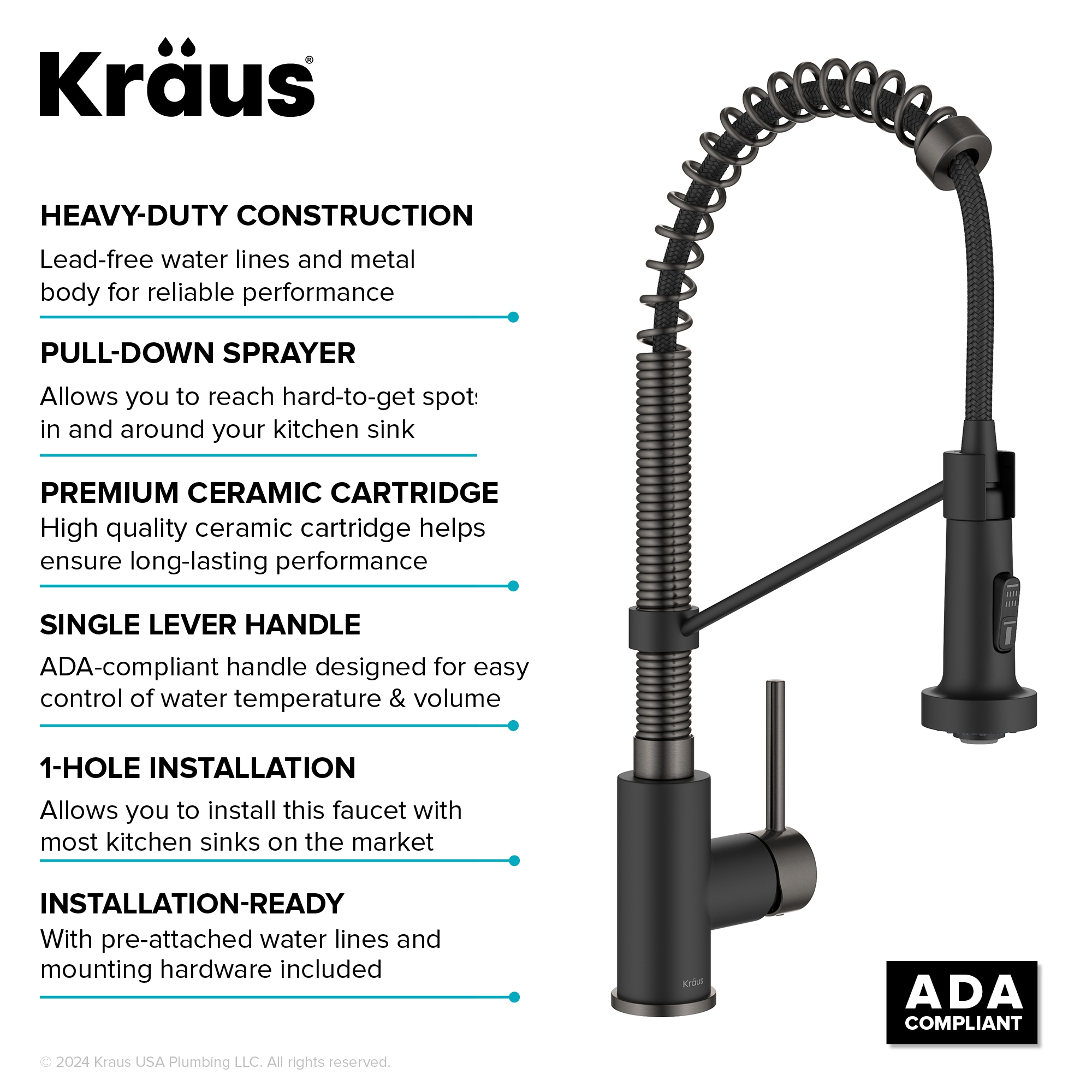 Kraus KPF-1610MBSB Kitchen-Faucets - View #15