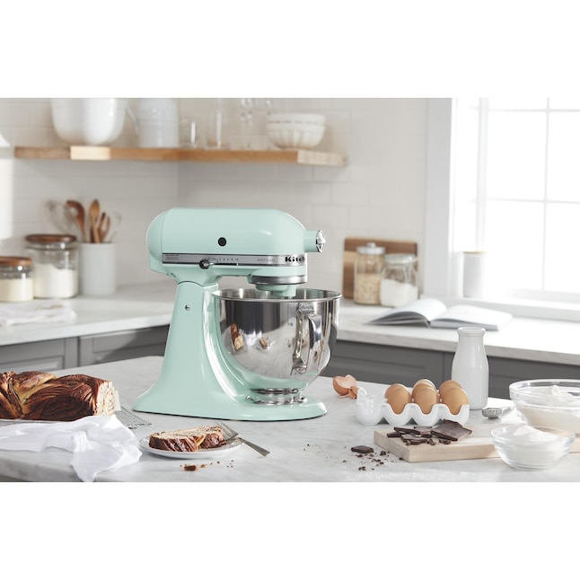 KitchenAid Artisan 5-Quart 10-Speed Ice Residential Stand Mixer in the ...