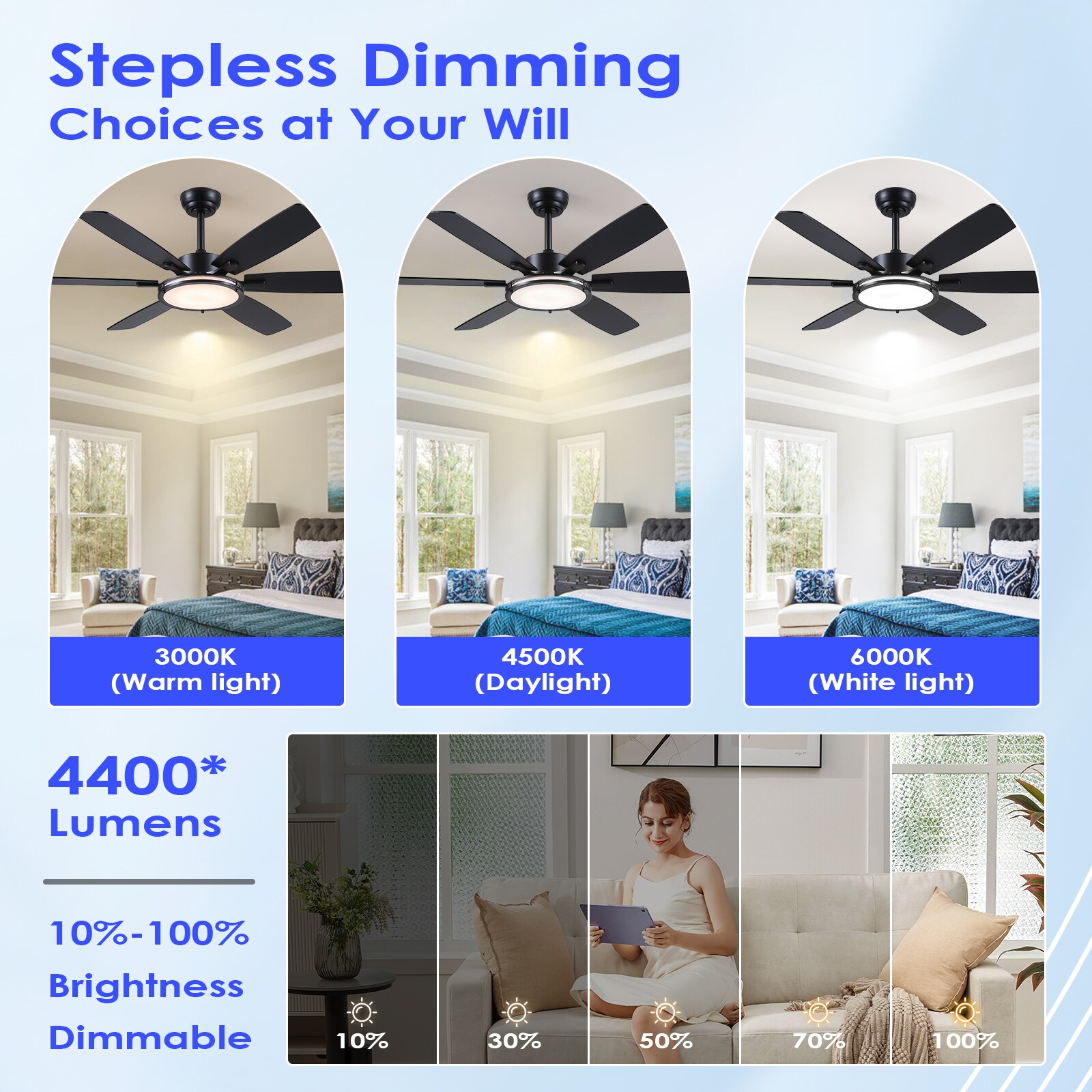 Gleam Flare GF-6528-52BK Ceiling-Fans - View #11