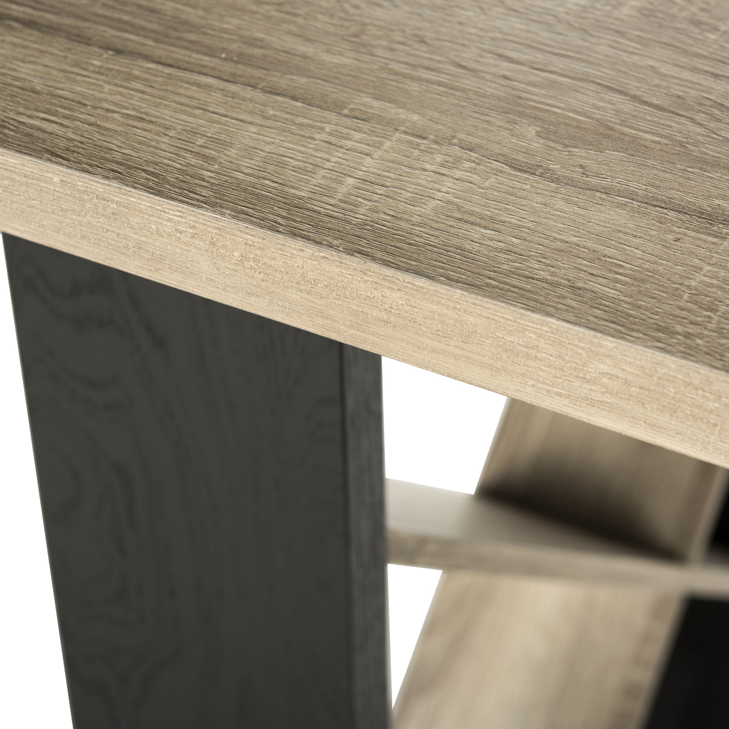 Park Avenue Inspired Light Grey Rectangular Wood Dining Table