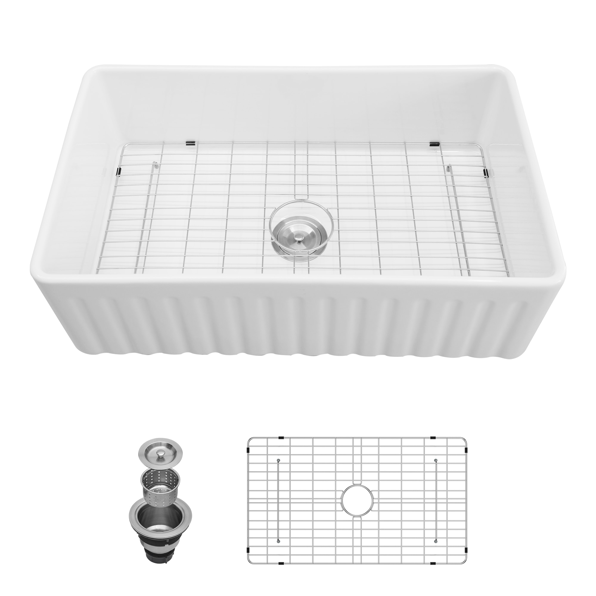 Tatayosi 15 Inch Gunmetal Black Stainless Steel Kitchen Sink with Complete Accessory Kit