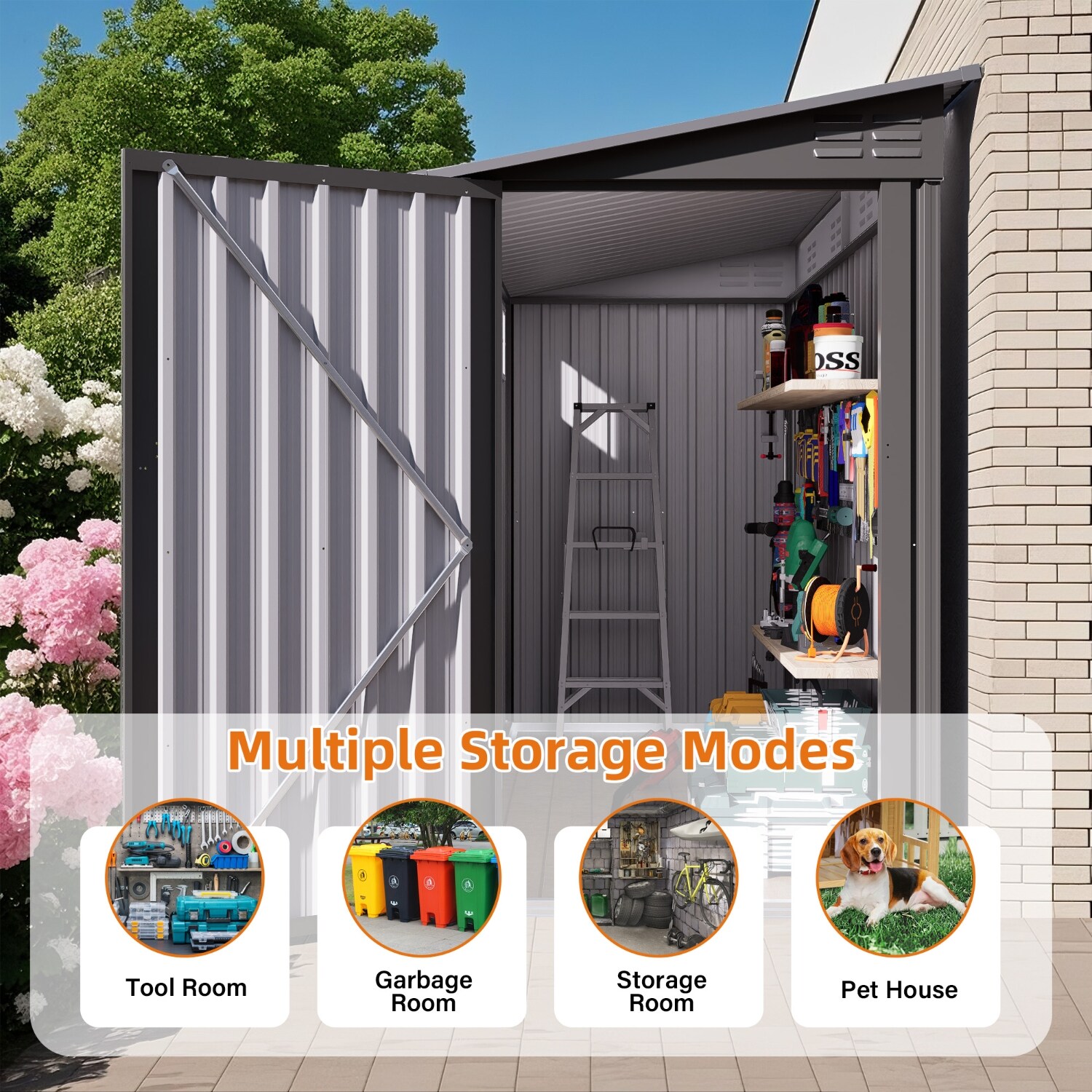 Wooakway FXLS0605-605A84 Metal-Storage-Buildings-Sheds - View #16