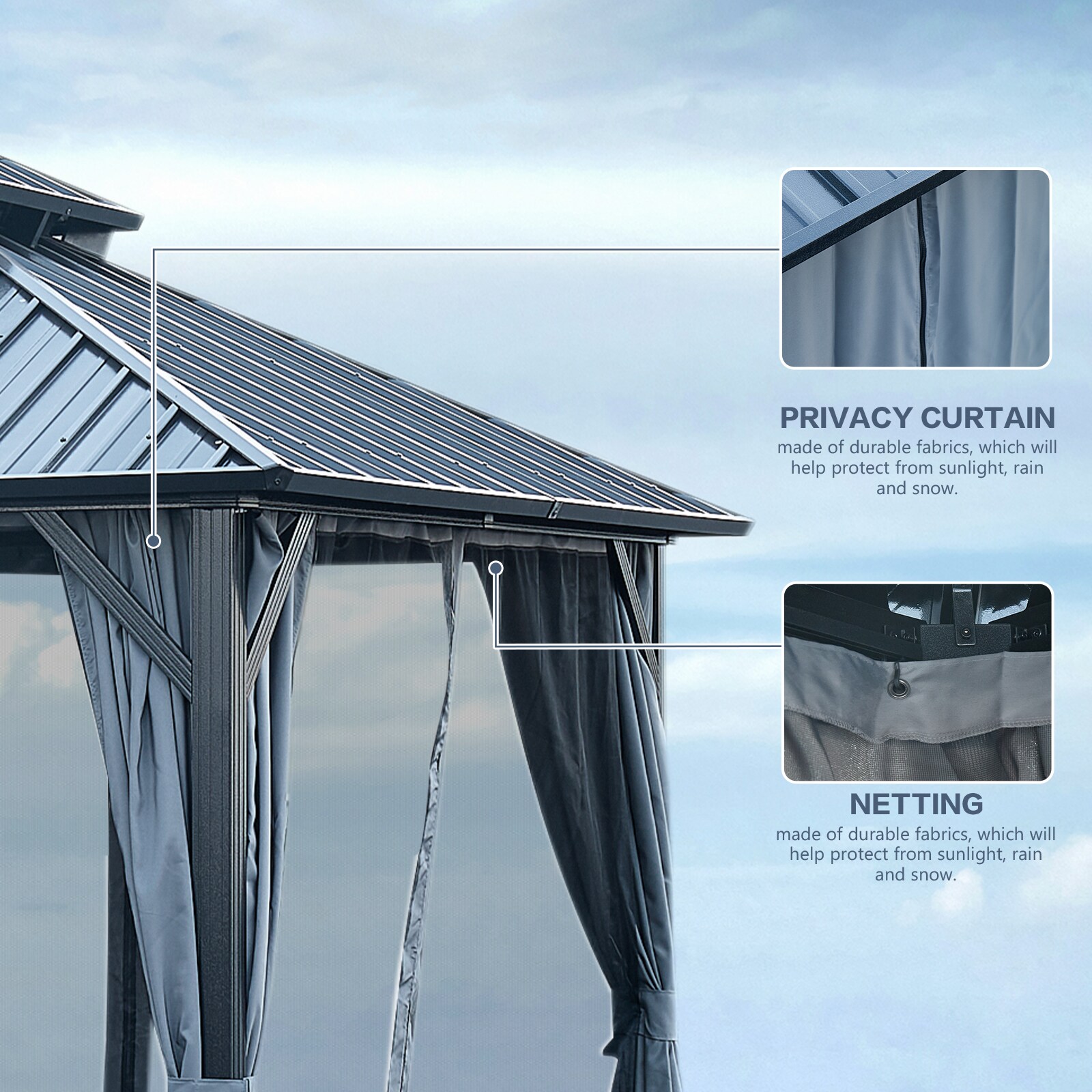 Xspracer ML-GA0016 Wood-Resin-Gazebos - View #12
