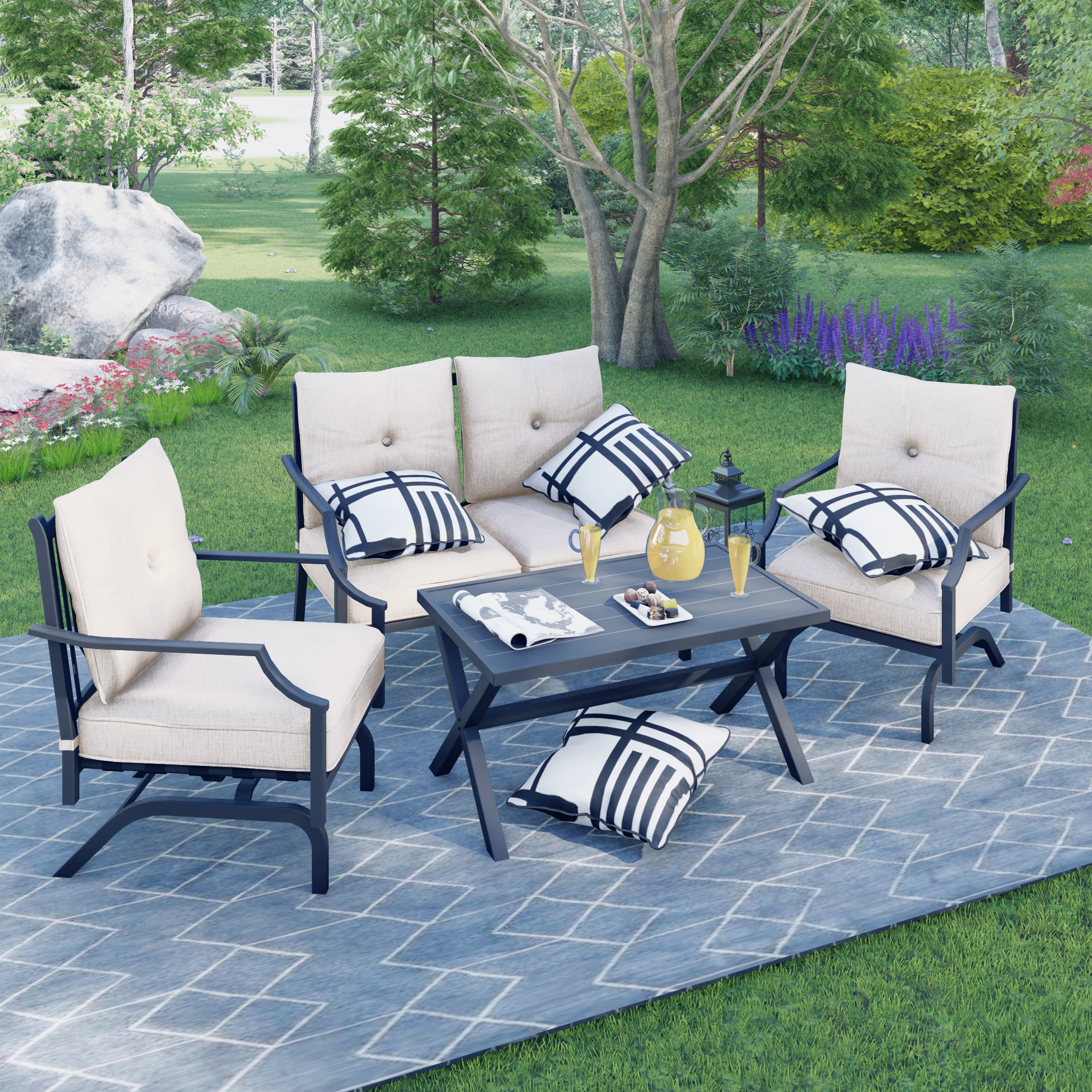 Top Home Space TP003-103-19-W Patio-Conversation-Sets - View #4