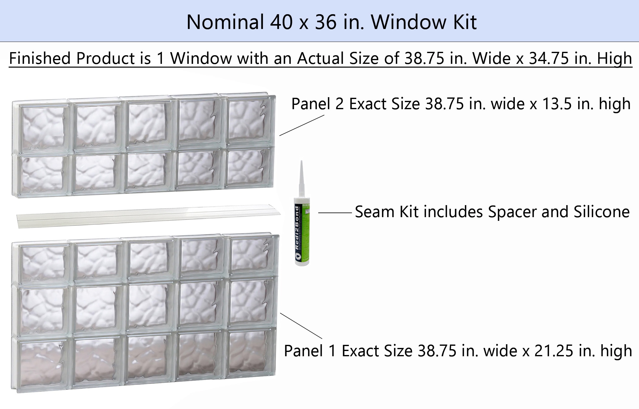 REDI2SET S4036DC Glass-Block-Windows - View #2