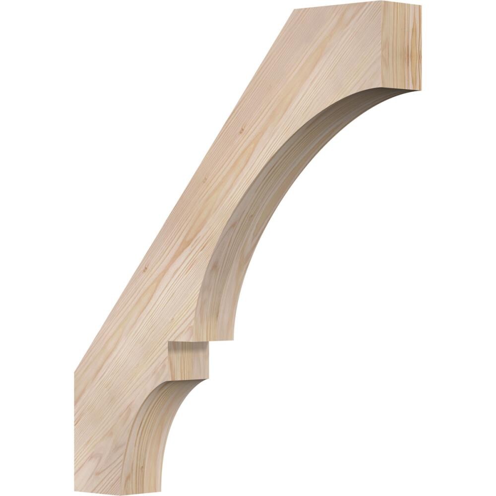 Ekena Millwork BRC04X24X28BOA00SDF 3-1/2-in x 24-in x 28-in Douglas Fir Unfinished Wood Balboa Smooth Knee Brace