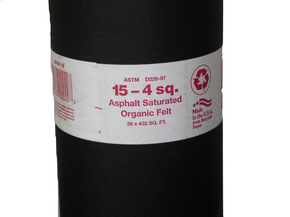 15# Asphalt Saturated Organic Felt Paper