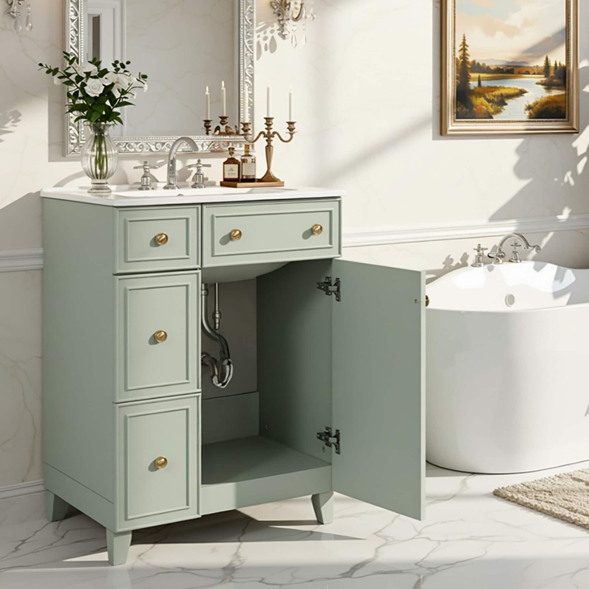 Homy Casa BVZC-W24-GR Bath-Vanity-Combo - View #3