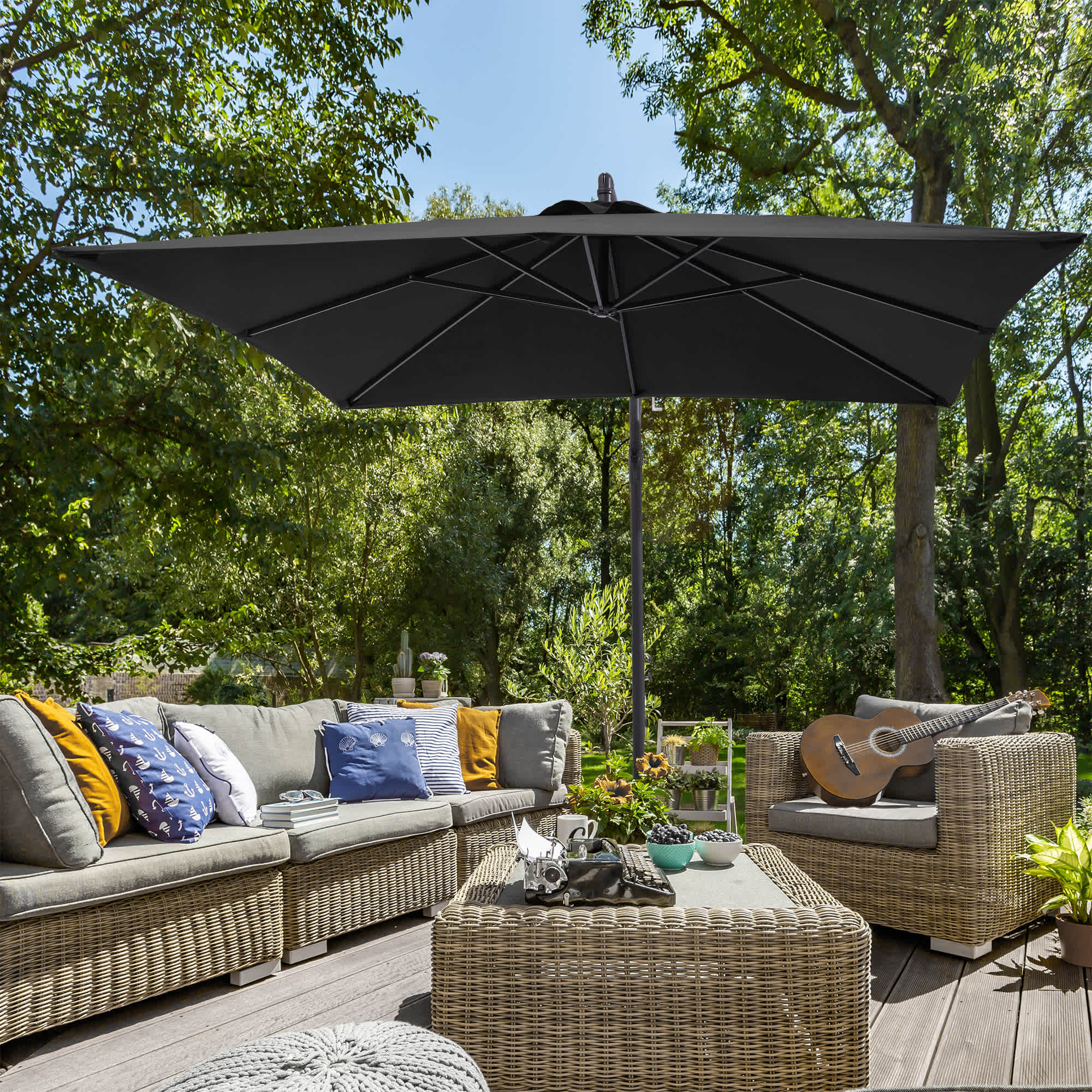 buy 6 ft patio umbrella Amazon.com : Punchau 6 Ft Outdoor Patio Umbrella - Outdoor Umbrella for  Patio, Pool, Table, Garden, Deck, & Beach - Easy Open/Close Crank and Push  Button Tilt Adjustment