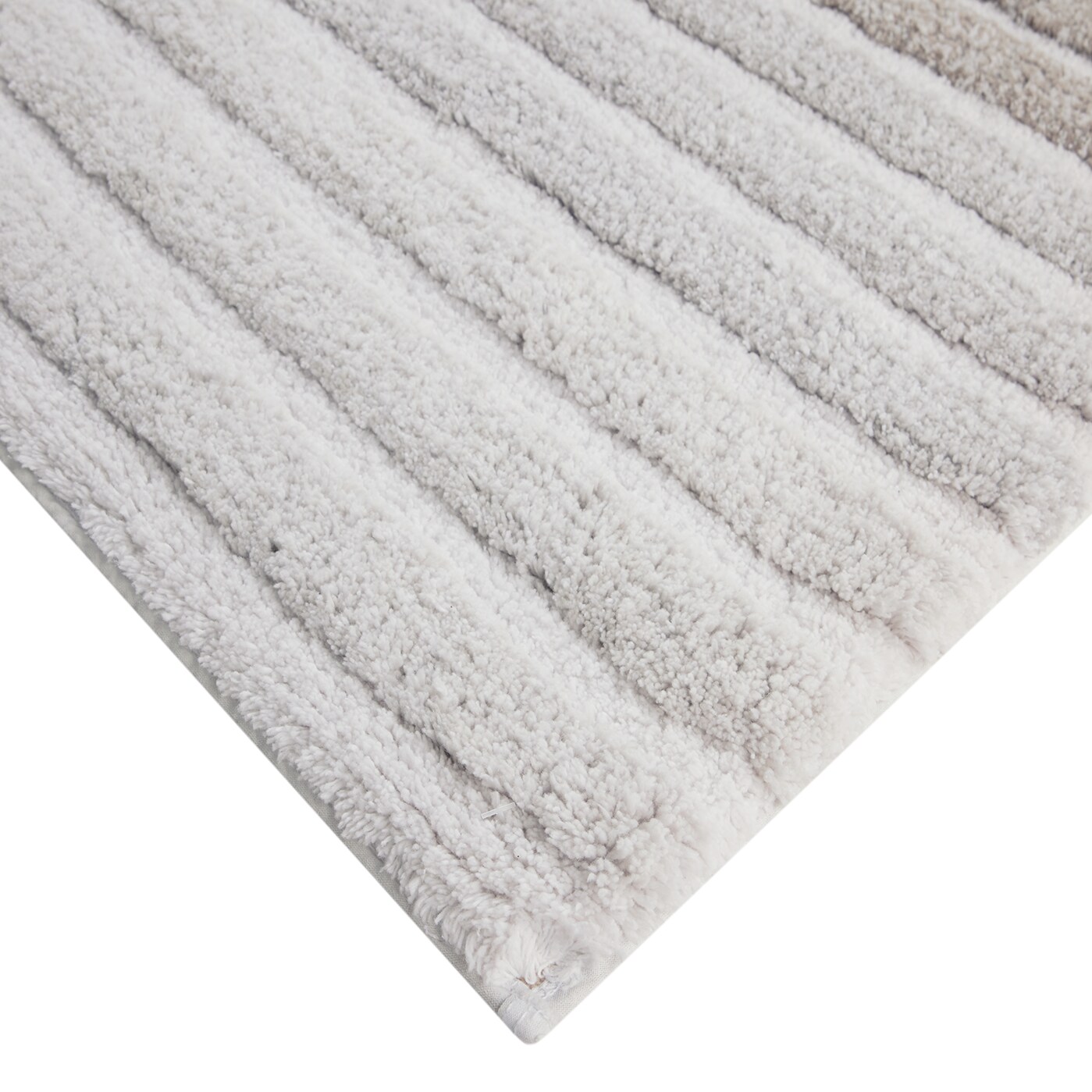 Style Selections 20-in x 30-in Gray Cotton Bath Rug 31843 at Lowes.com