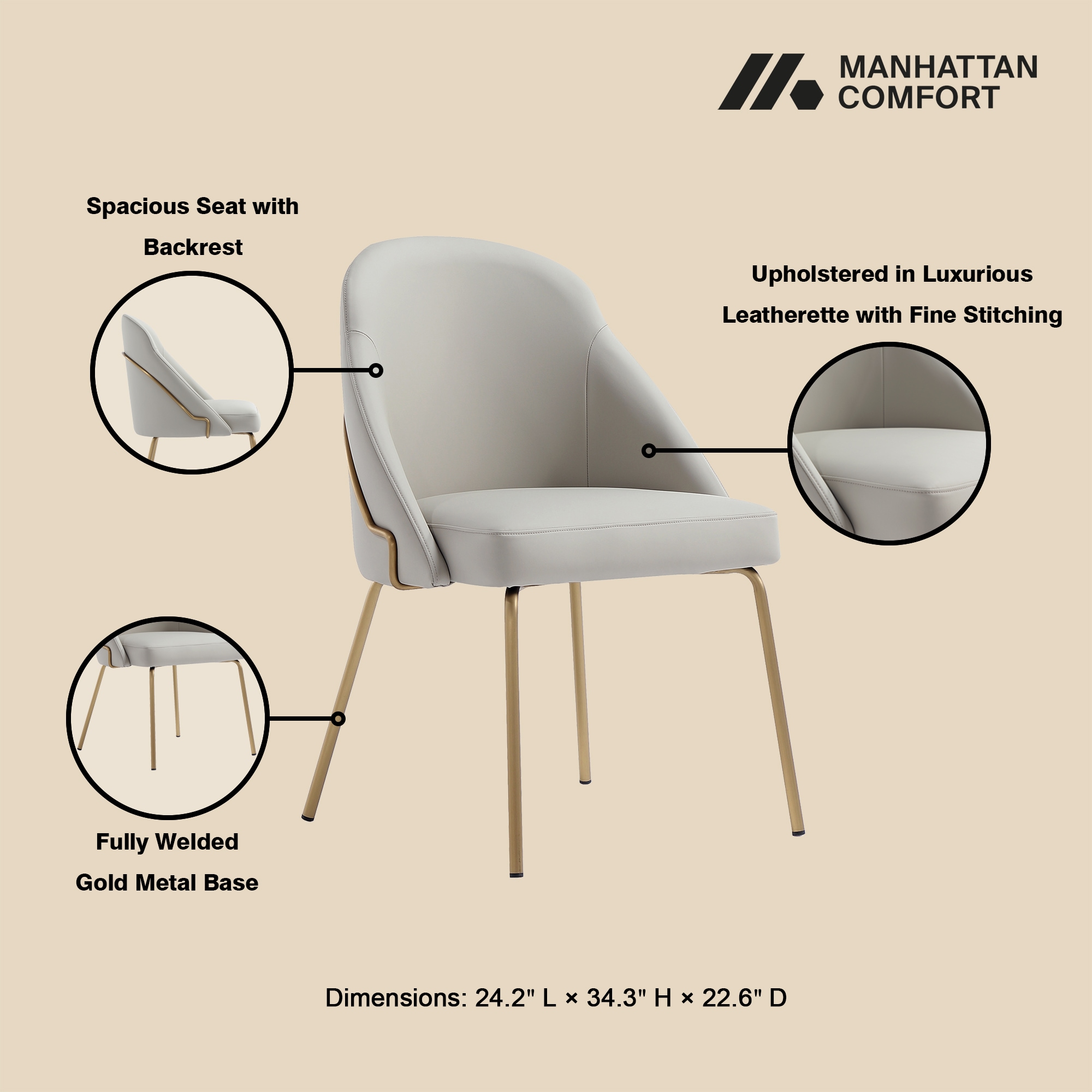 Manhattan Comfort 2-DC100-GST Dining-Chairs - View #4