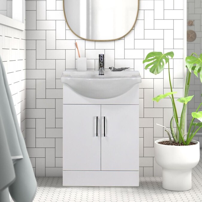 Single Sink Bathroom Vanity With, 26 Inch Vanity Lowe S