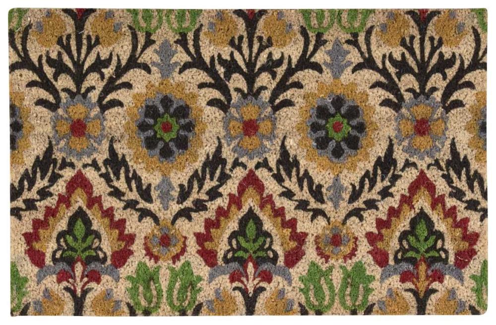 Nourison 31614 2-ft x 3-ft Gray Coir Rectangular Indoor Decorative Winter Door mat