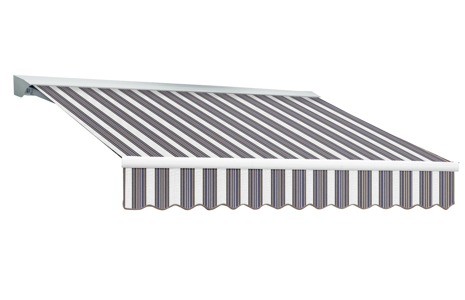 Awntech DM18-395-NGW 76.5-Inches Wide x 48-Inches Projection x 24-Inches Height Fabric Striped Window/Door Awning