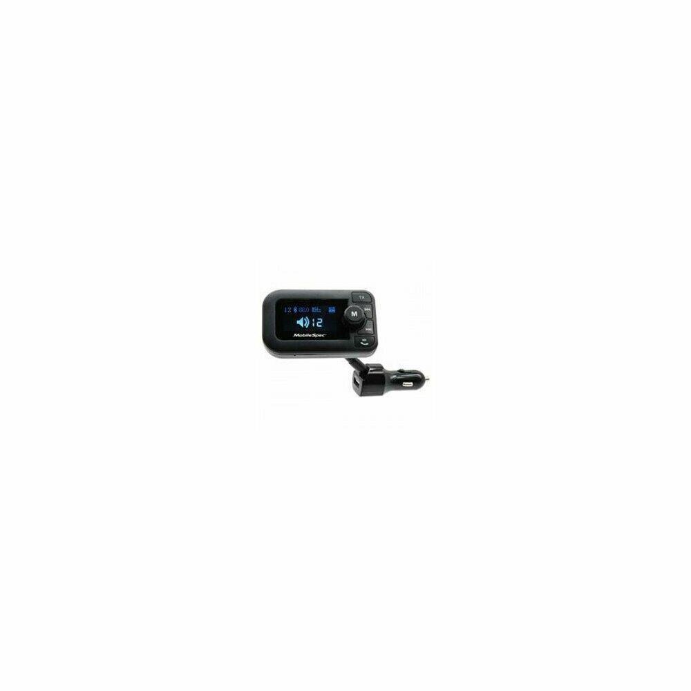 MobileSpec MBS13203 12V/DC FM Transmitter with 2.1A USB and Large Display