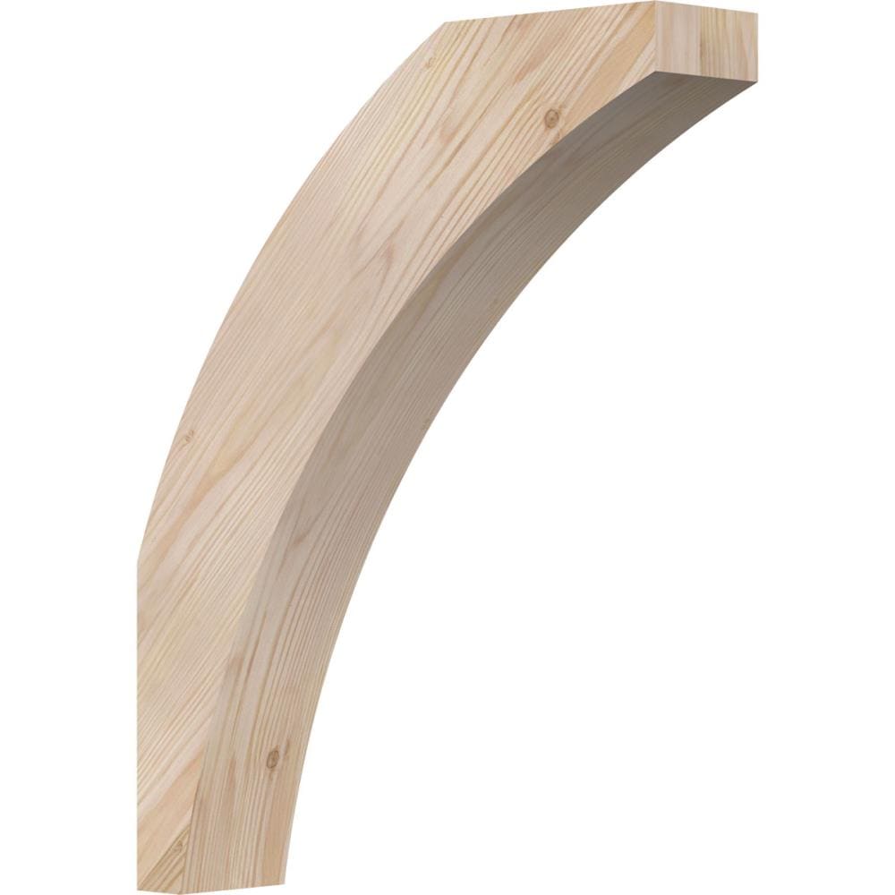 Ekena Millwork BRC04X16X20THR00SDF 3-1/2-in x 16-in x 20-in Douglas Fir Unfinished Wood Thorton Smooth Knee Brace