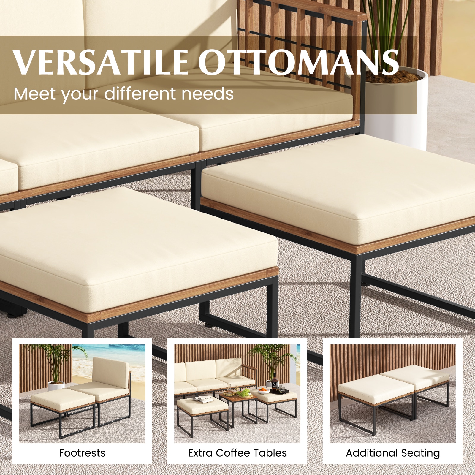 LIVIZA OUJ71666BN-X Patio-Sofas-Daybeds - View #4