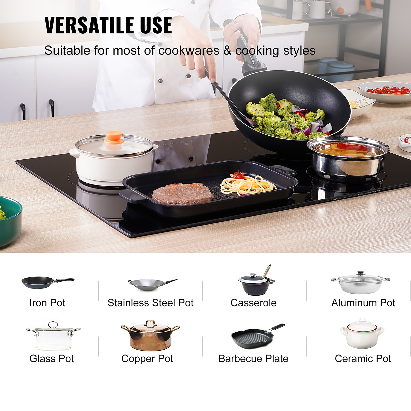 VEVOR Q30INCH7200W4GOHKV4 Elec-Cktp - View #5