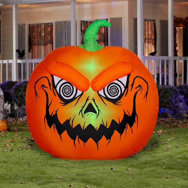 Haunted Living 6-ft Lighted Jack O Lantern Inflatable at Lowes.com