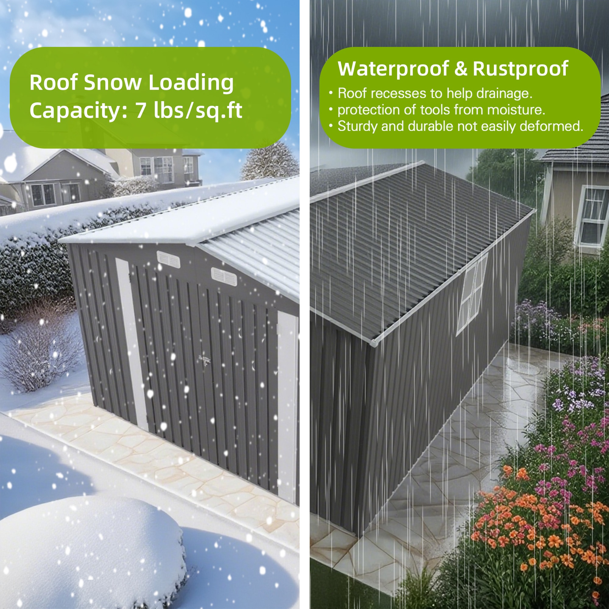 Wooakway FXLS0604-512Z215 Metal-Storage-Buildings-Sheds - View #4