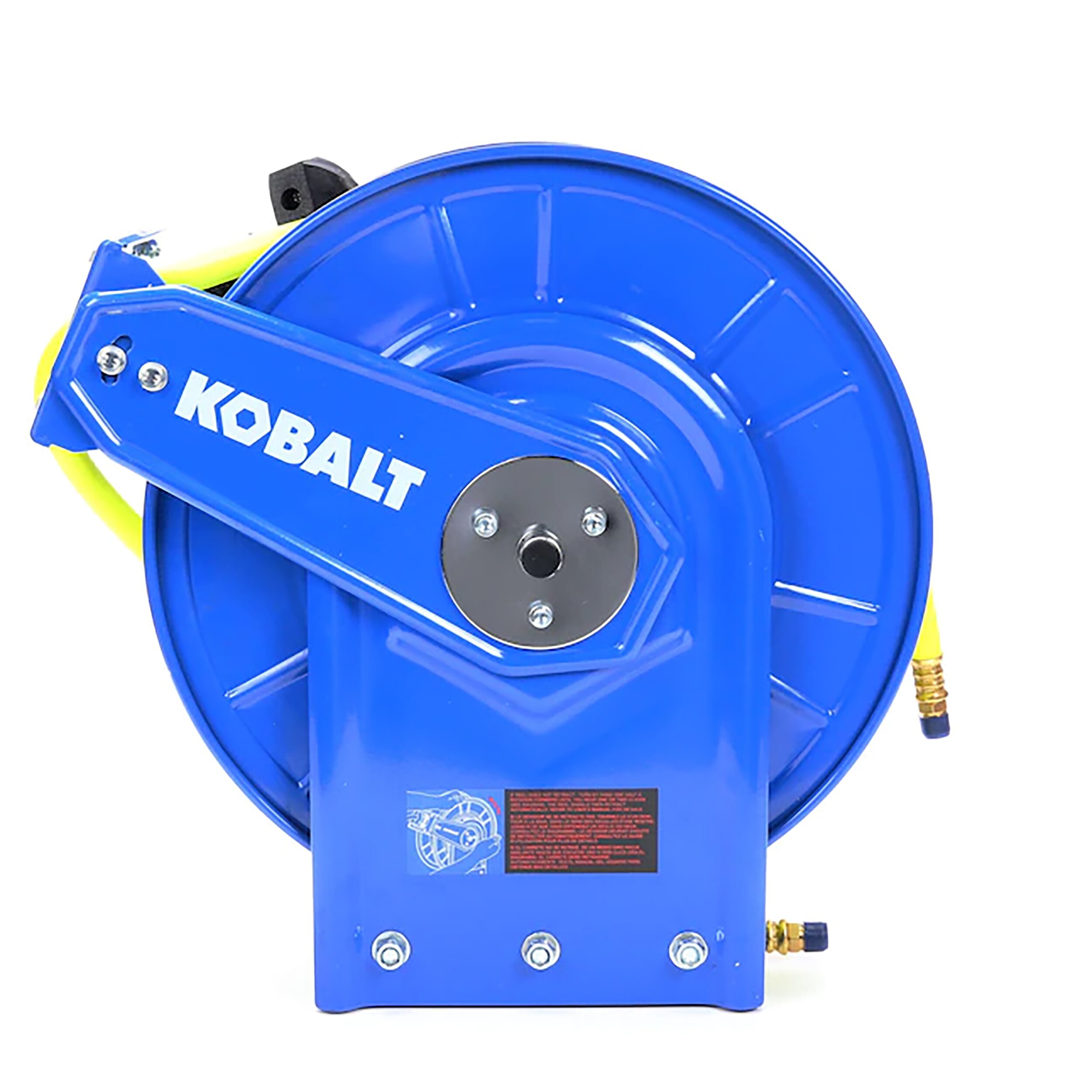 Kobalt Retractable Hose Reel with 3/8in x 50ft Hybrid Hose in the Air Compressor Hoses