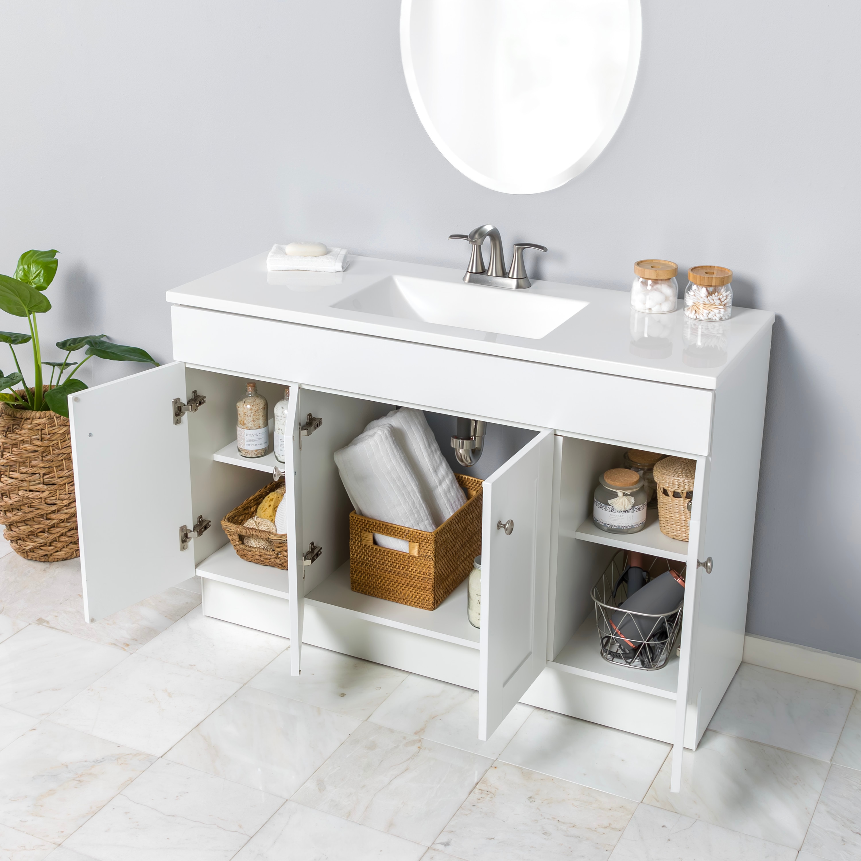 Project Source LWW022748P2-WH Bath-Vanity-Combo - View #3