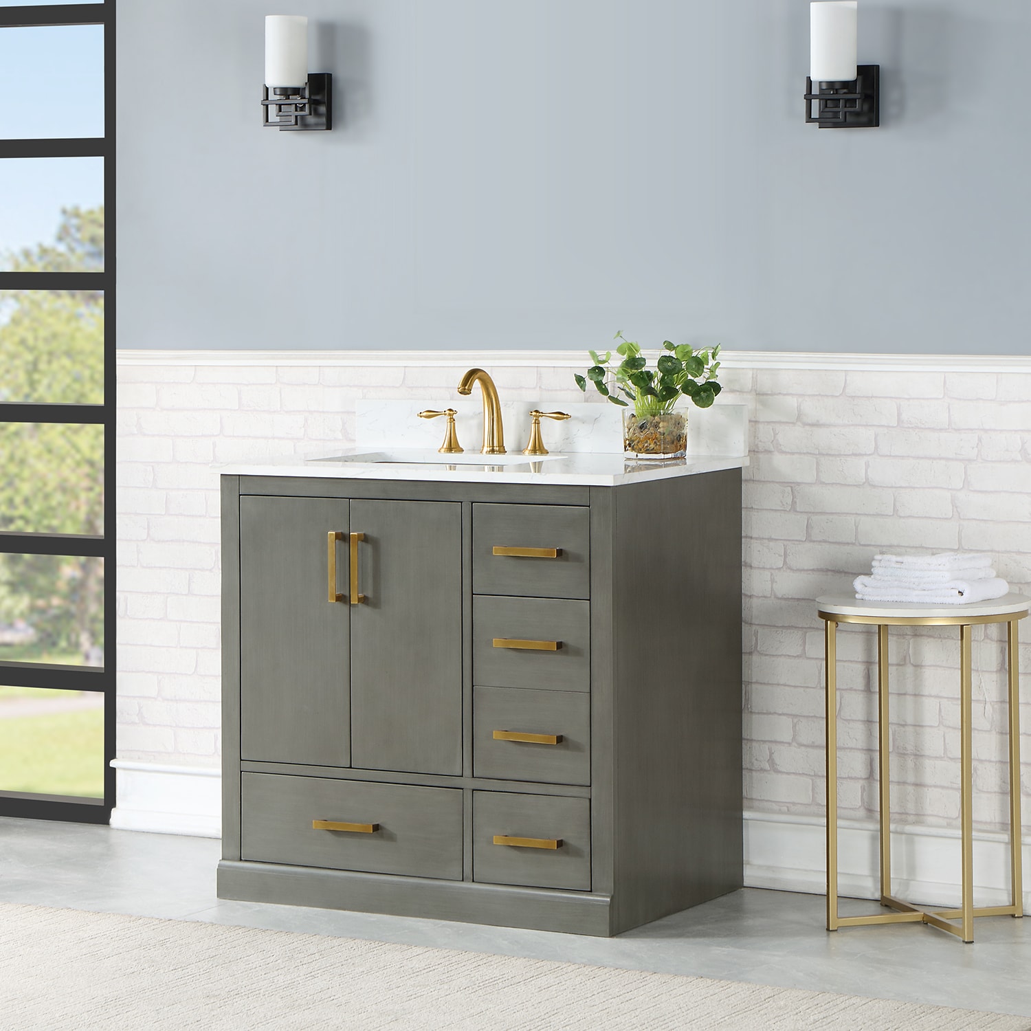 Altair 544036-GP-AW-NM Bath-Vanity-Combo - View #6