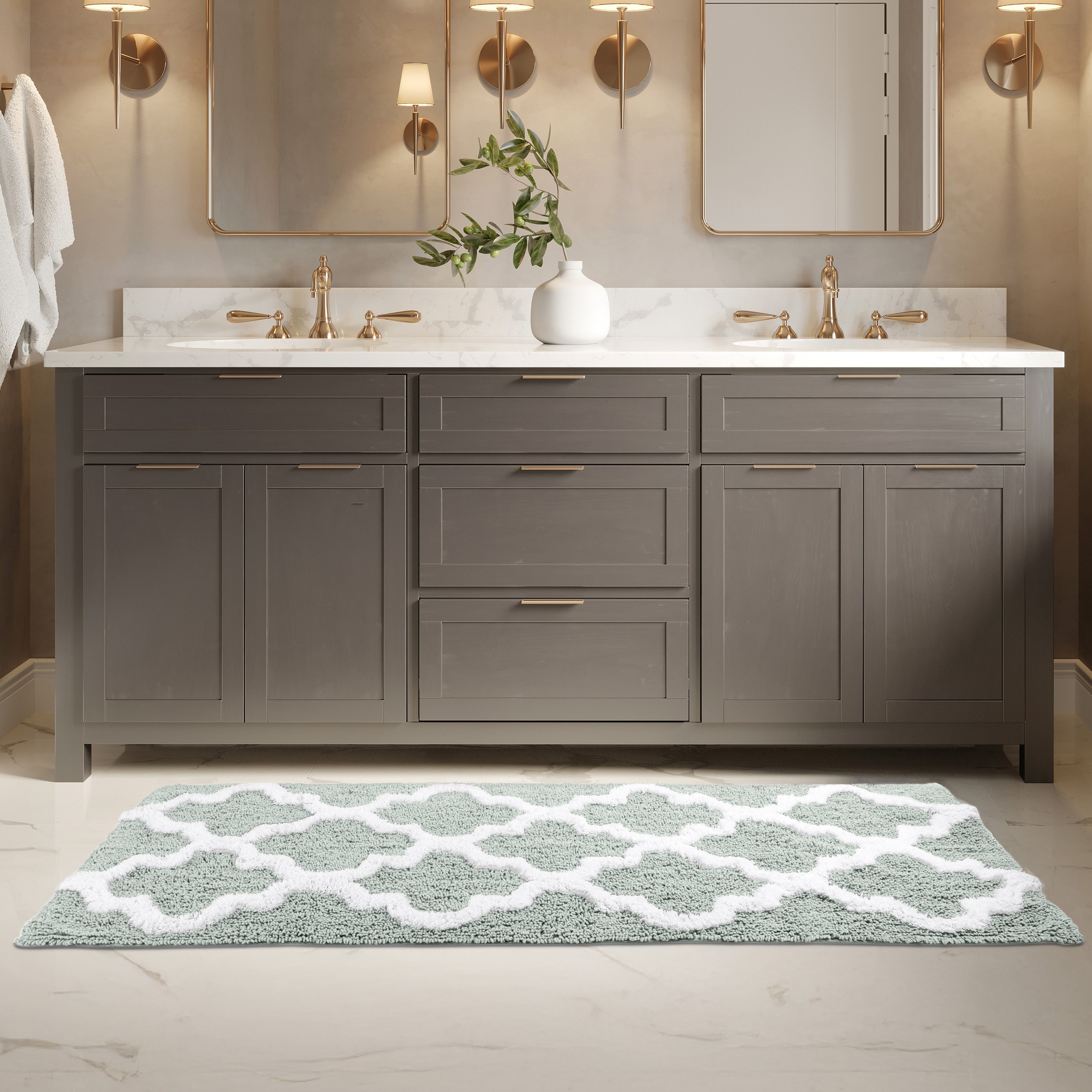 Lavish Home 67-0029-SF Bath-Rugs - View #4