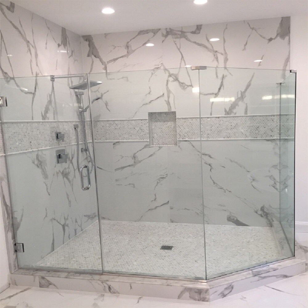 Apollo Tile White 11-in x 12-in Polished Natural Stone Marble Penny ...