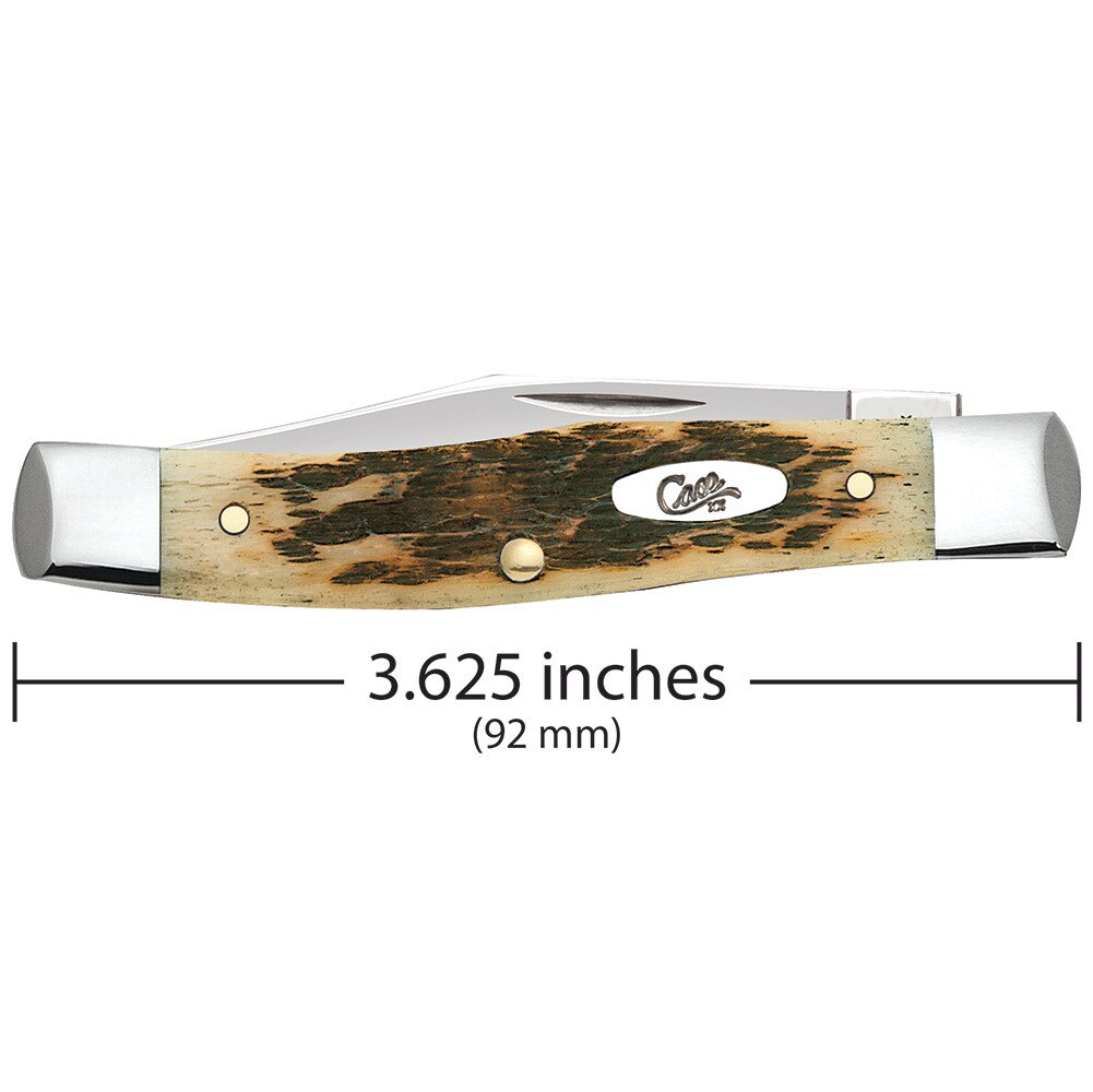 Case xx Razor Jack Jigged Amber Bone 10722 Stainless Pocket Knife - CA10722