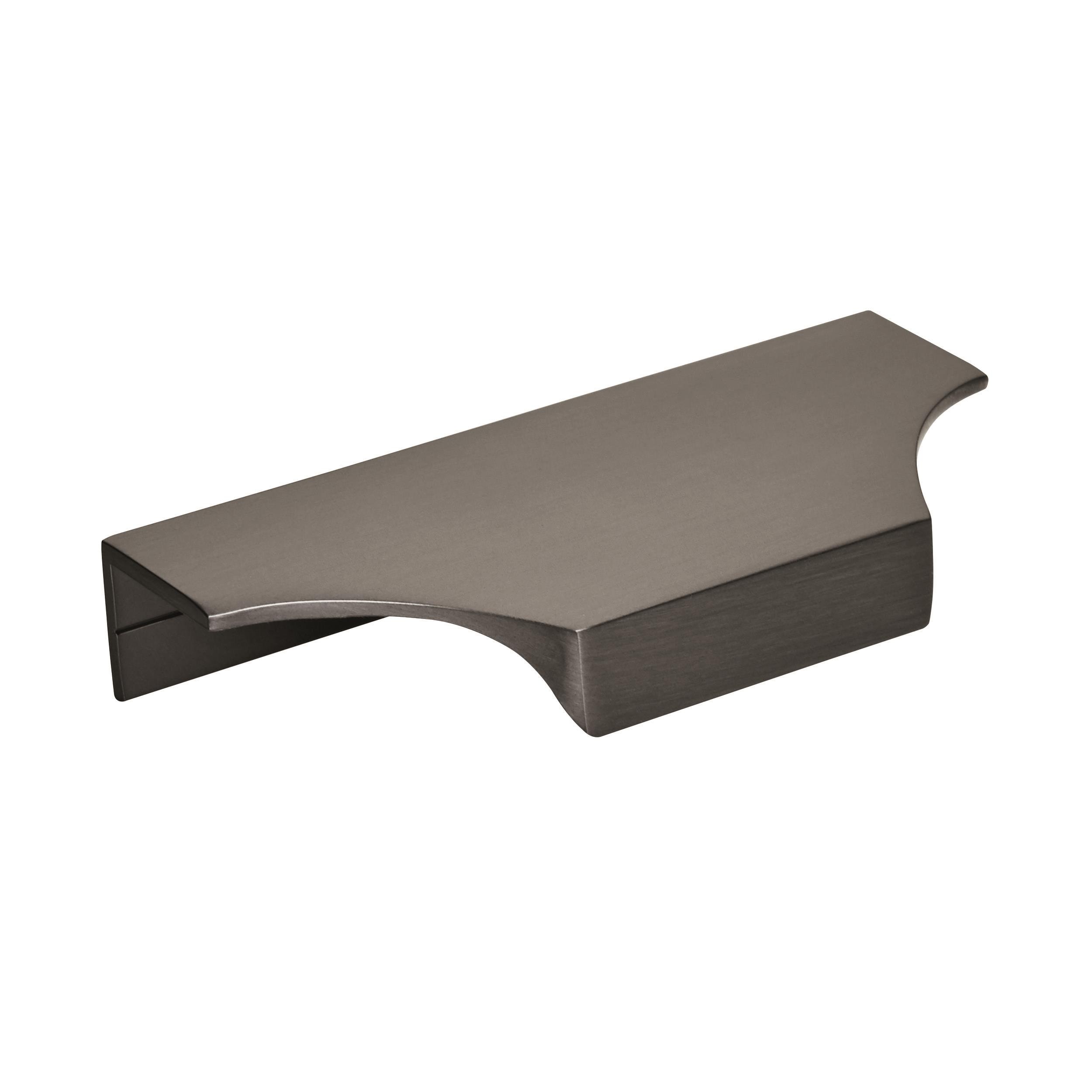 Amerock BP36750BCR Extent 4-3/16-in , 106mm Center to Center Black Chrome Rectangular Edge