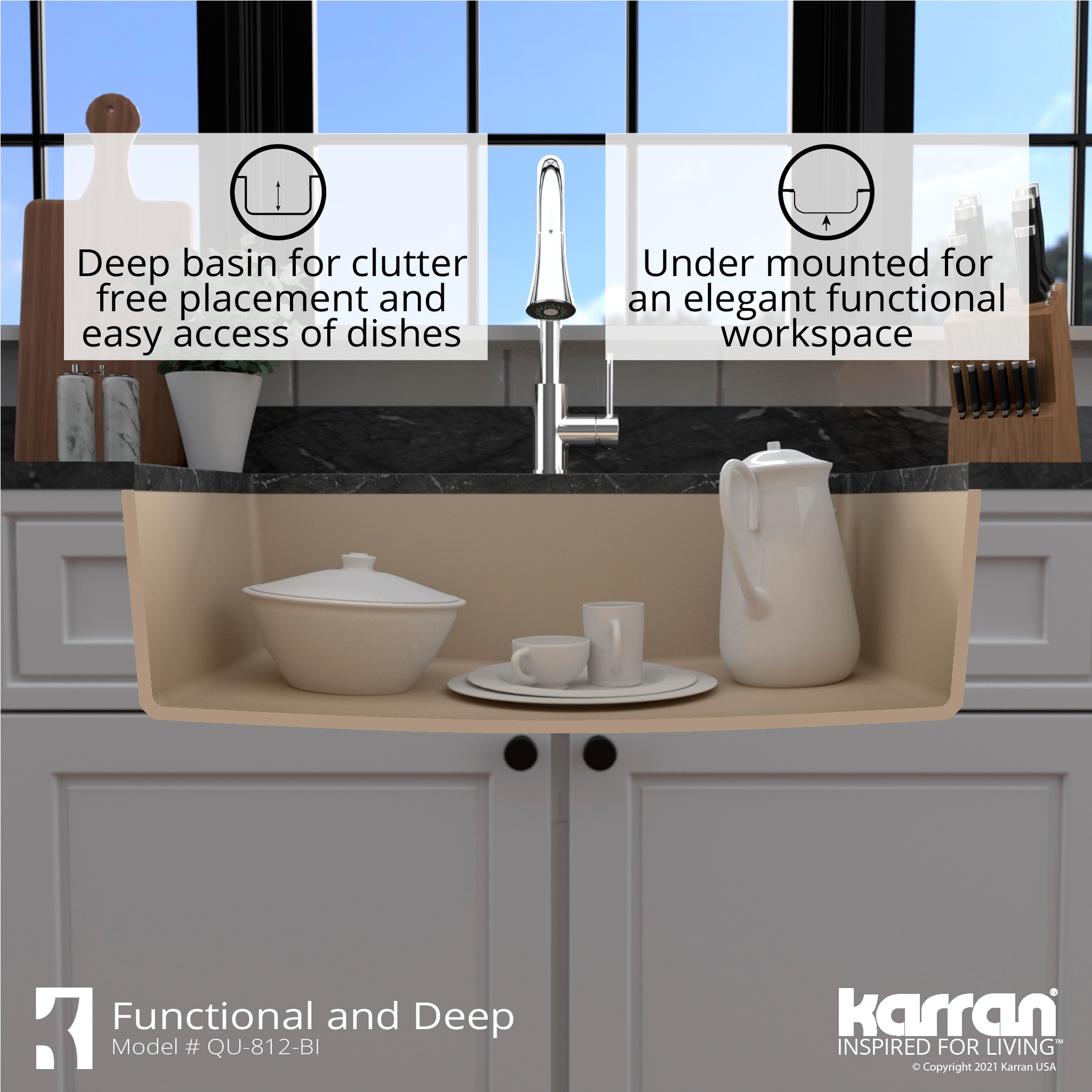 Karran QU-812-BI Kitchen-Sinks - View #8