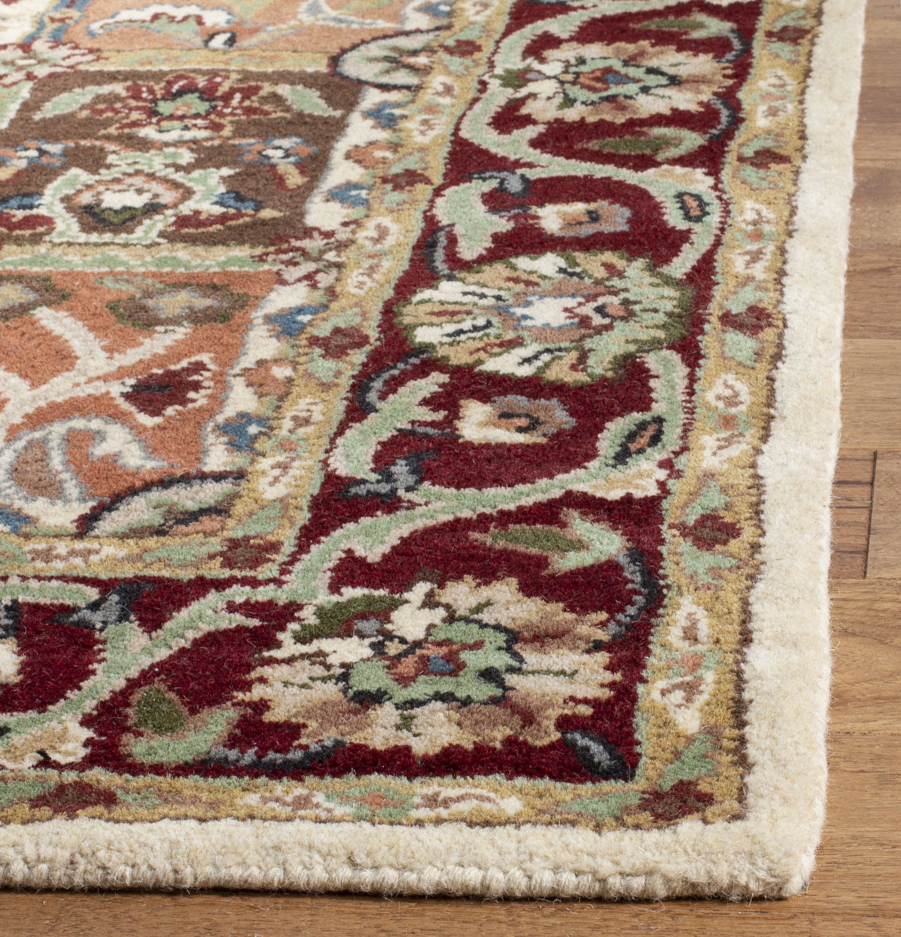 Heritage Multi-Color Hand-Tufted Wool 5' x 8' Area Rug