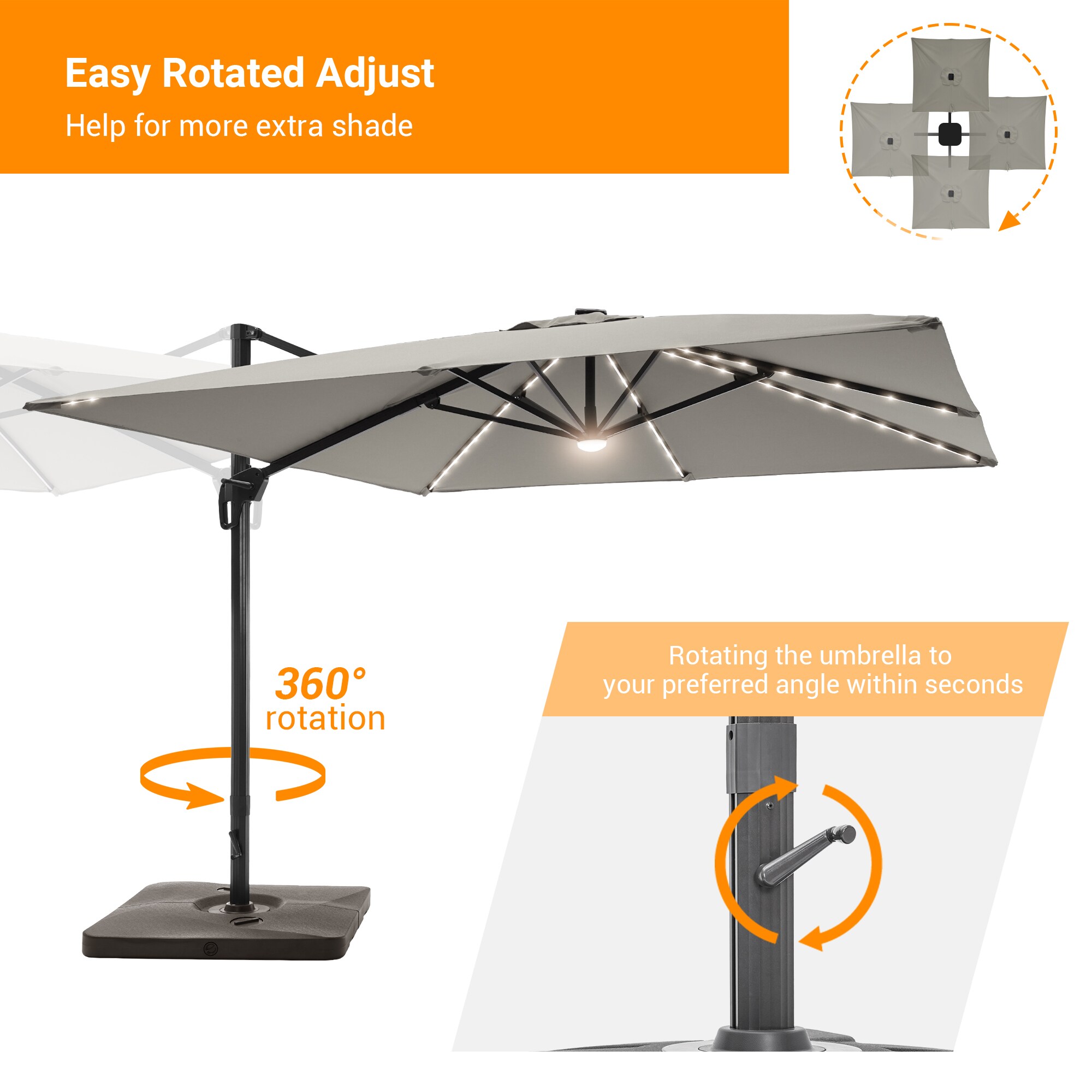 ACEGOSES LW-WB-LED1010GY Umbrellas-2 - View #6