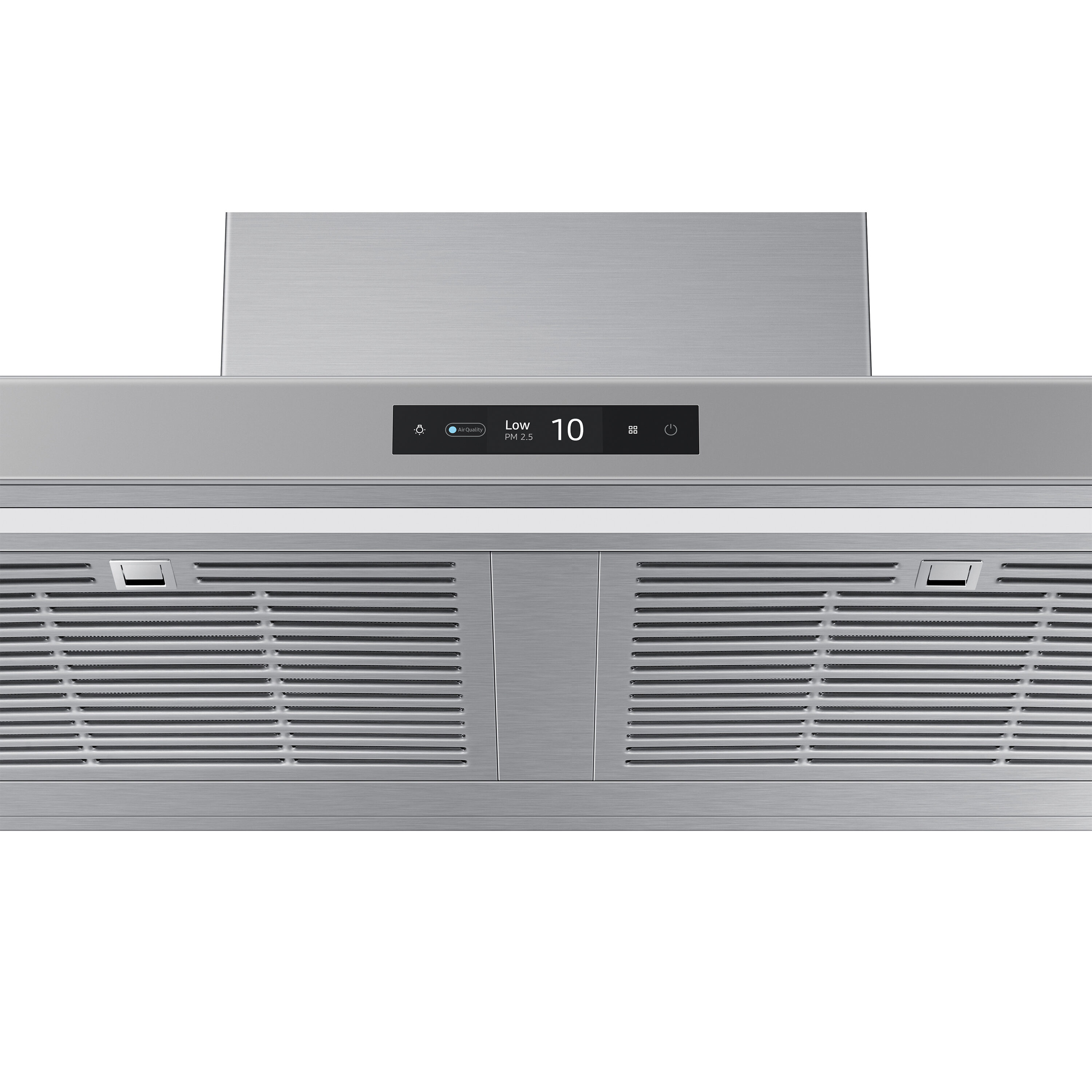 Samsung 36-in 390-CFM Convertible Gray Smart Wall-Mounted Range Hood ...