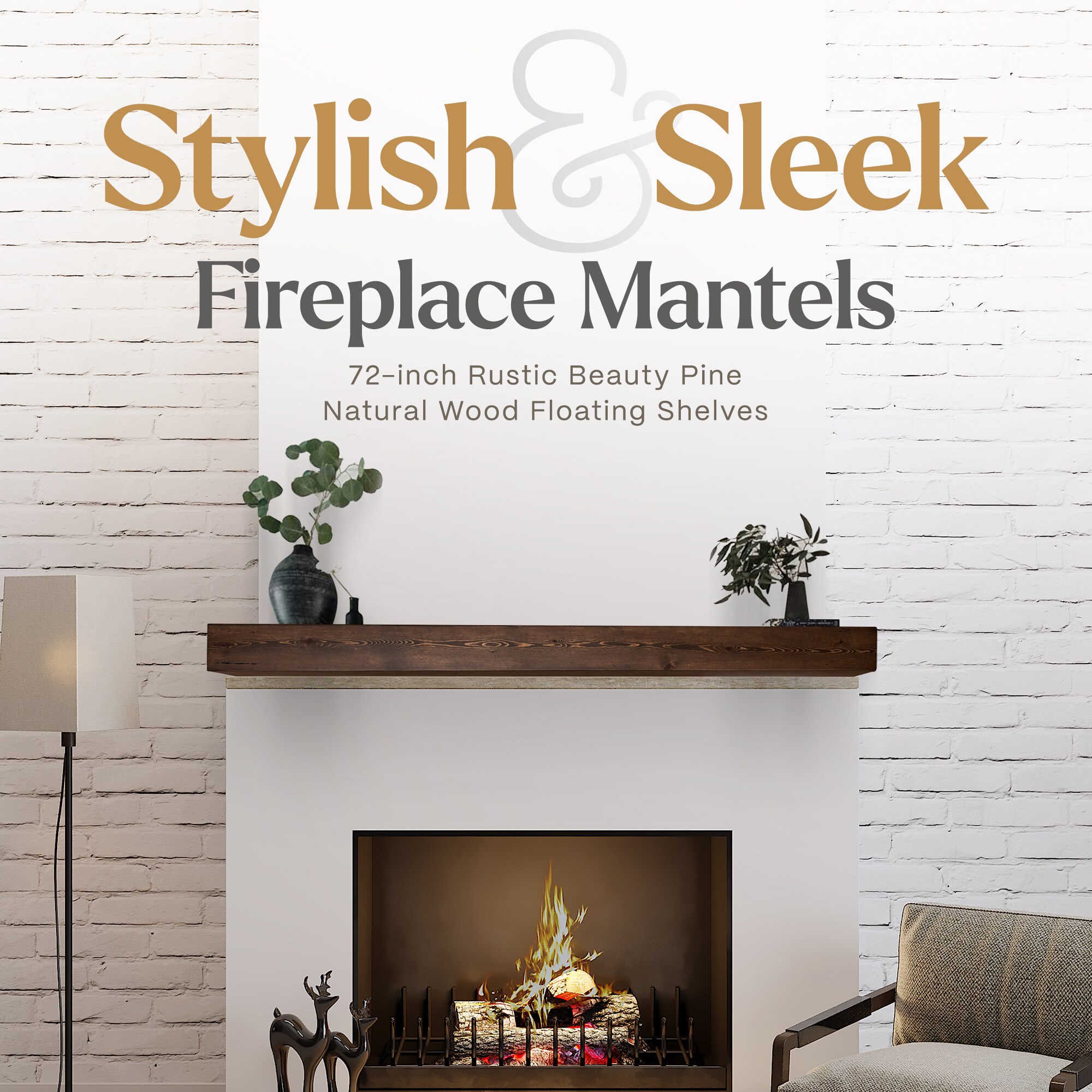 Luxe Surface Group 82 DARK Mantel-Shelves - View #2