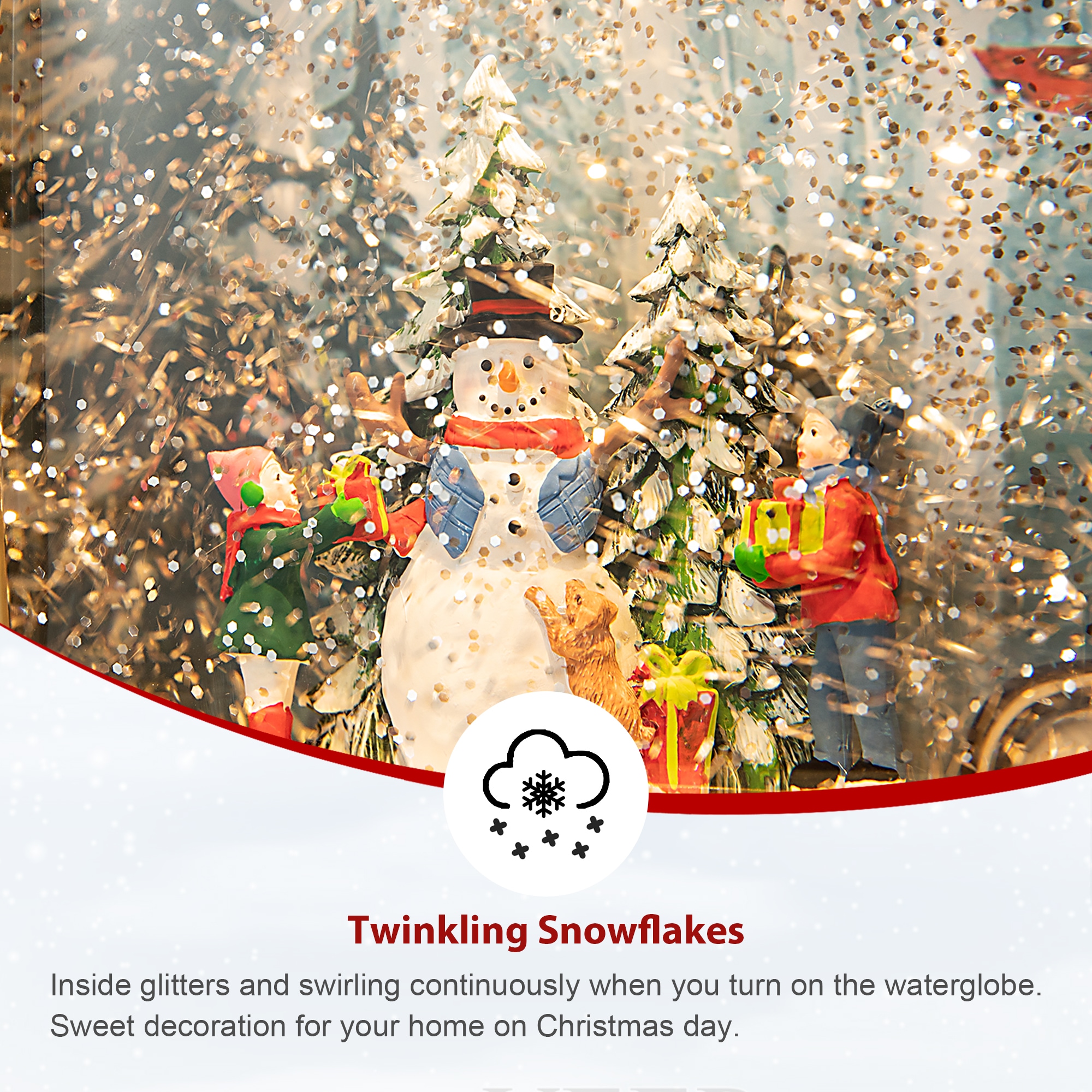 Glitzhome 2038500014 Table-Christmas-Decorations - View #6