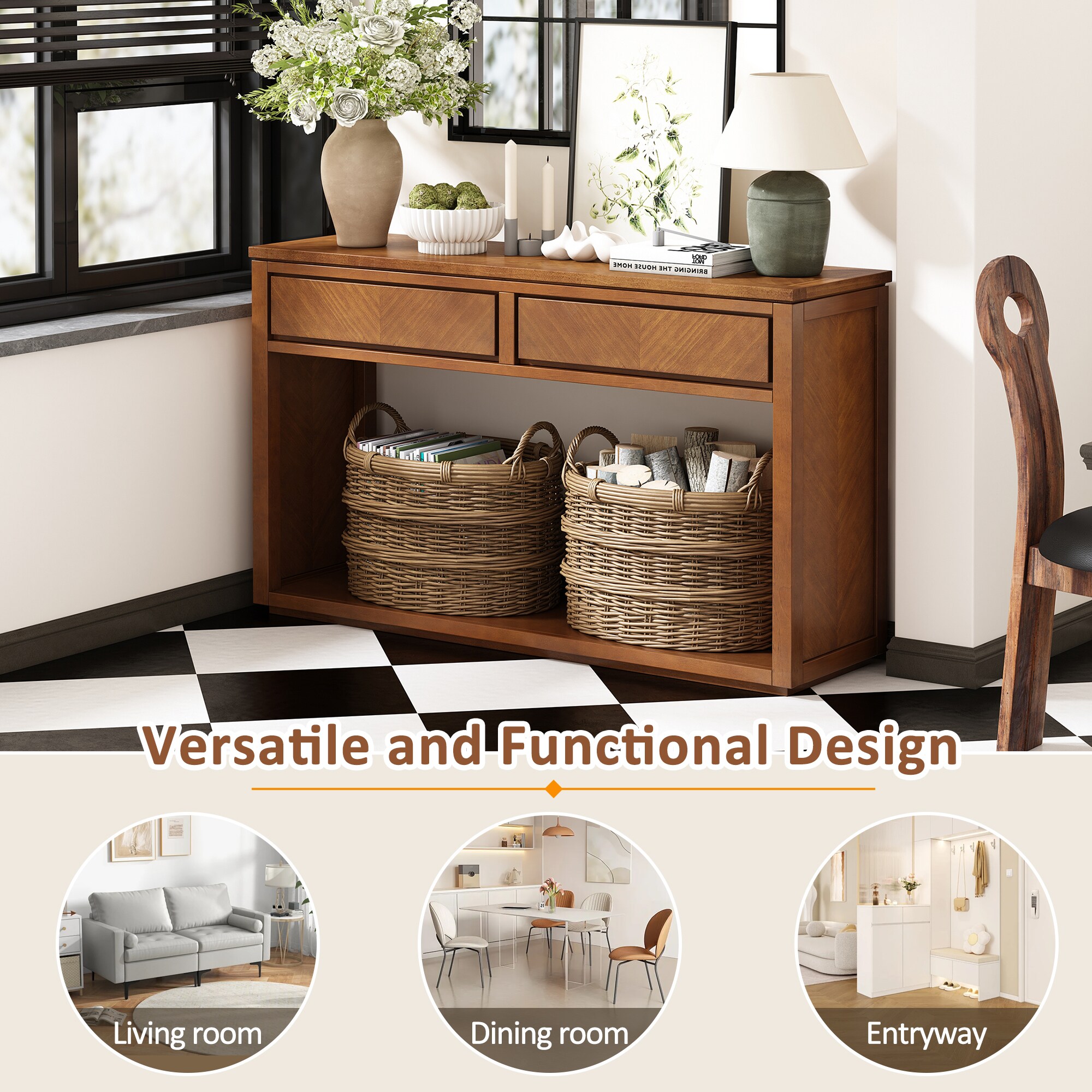Oaks Decor OA715P096H Console-Sofa-Tables - View #9
