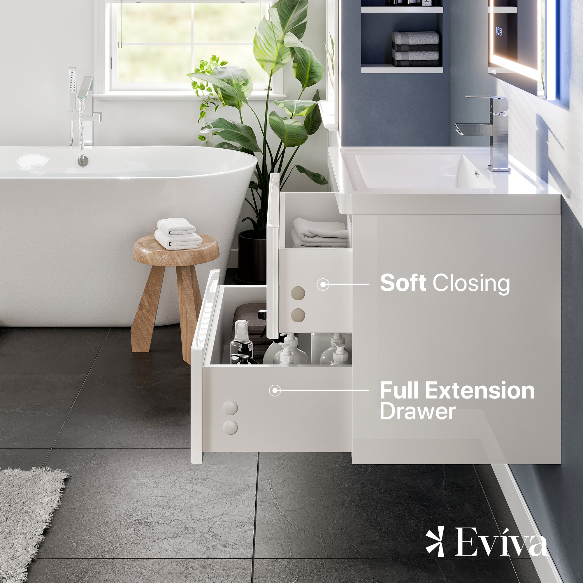 Eviva EVVN700-28WH-WM Bath-Vanity-Combo - View #5