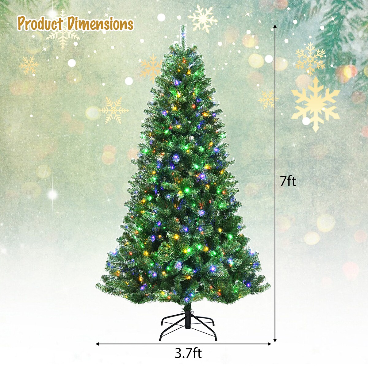 WELLFOR CM-HJY-23526US Artificial-Christmas-Trees - View #11