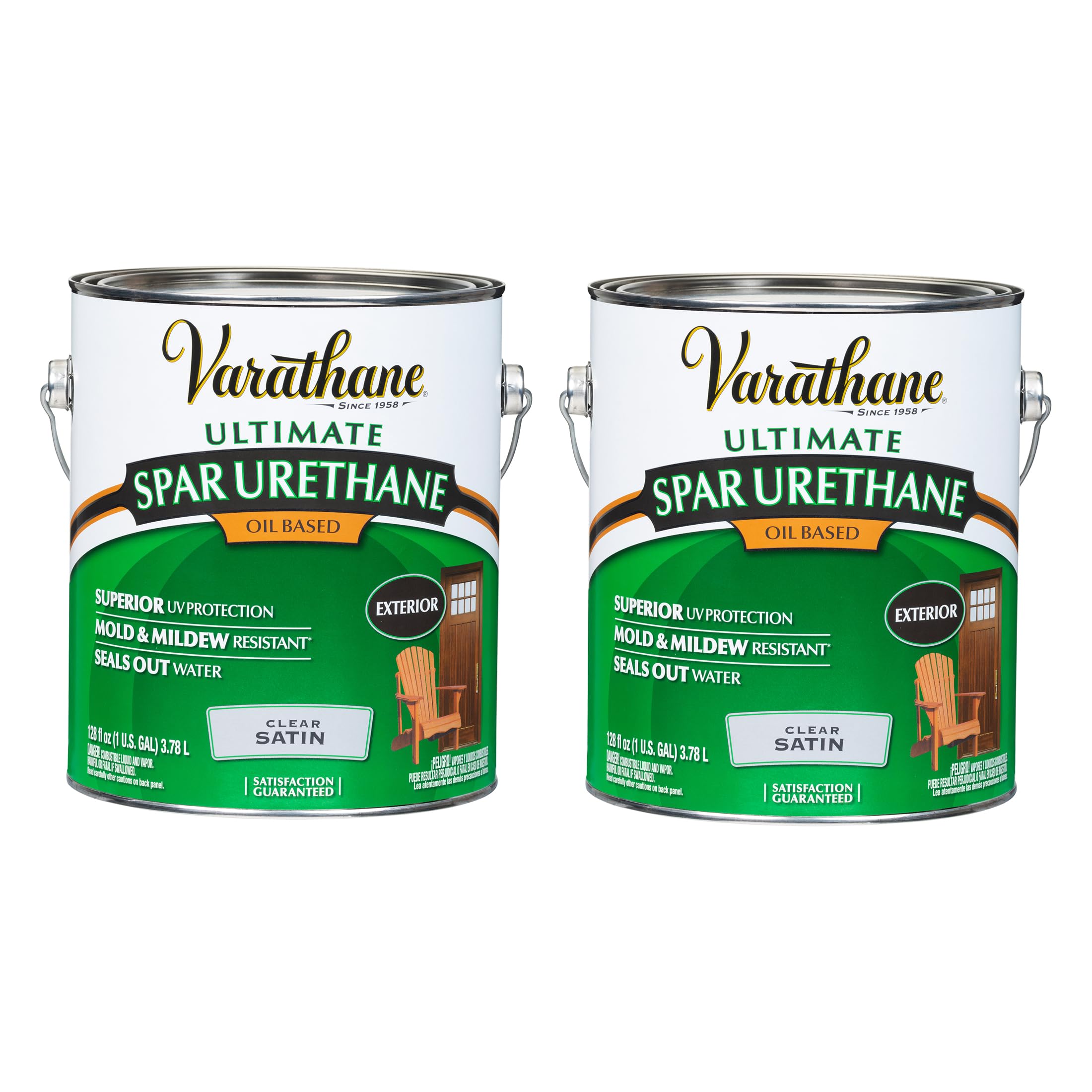 Varathane  9331-2PK Oil-Based Ultimate Spar Urethane Gallon Satin 2 Pack