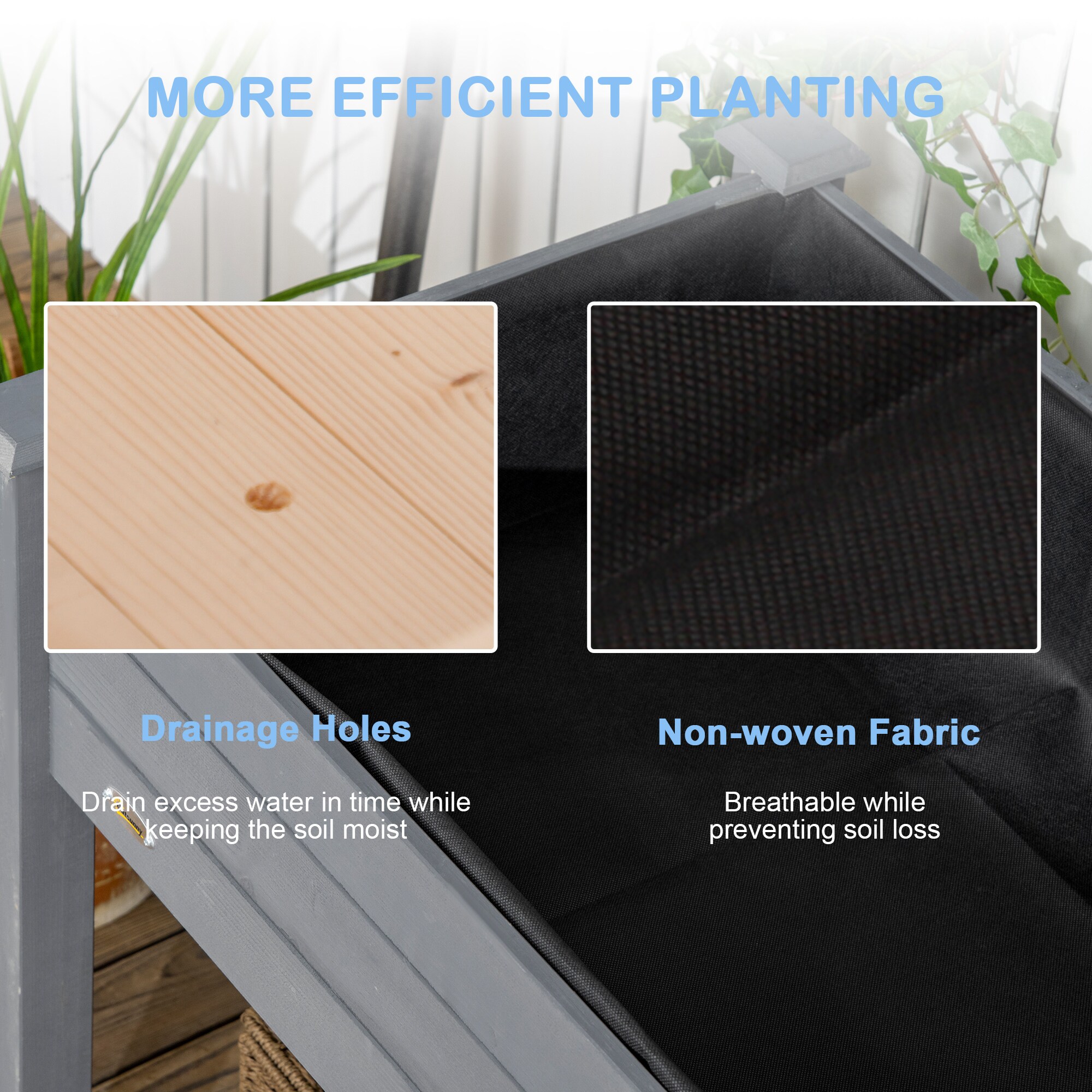 Outsunny 845-239V00CG Raised-Planter-Boxes - View #7