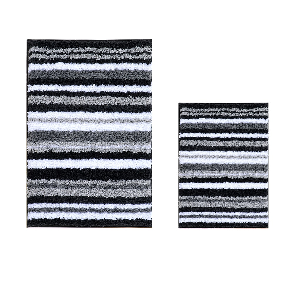 Better Trends BAGR2PC1740GRP 36-in x 24-in Graphite Polyester Bath rug