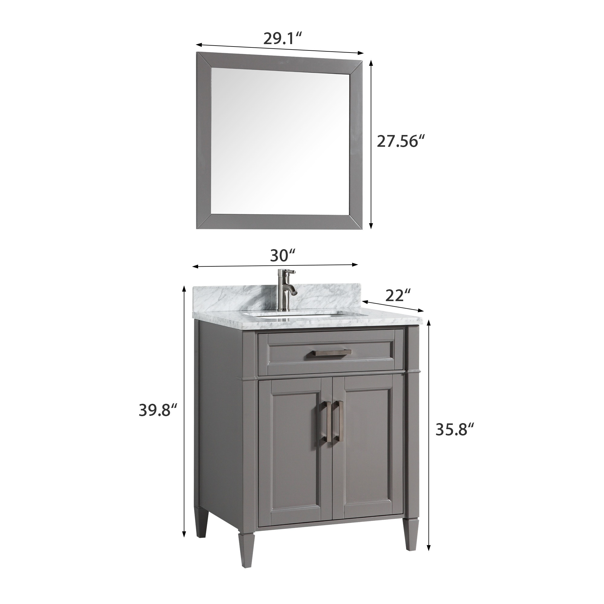 Vanity Art VA2030-G Bath-Vanity-Combo - View #16