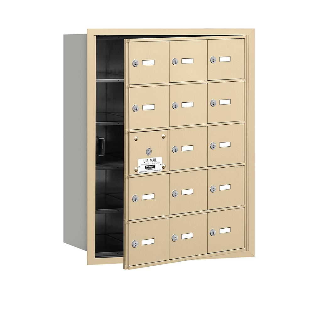 Salsbury Letter Box (Includes Commercial Lock) - Standard - Recessed Mounted - Aluminum - Private Access