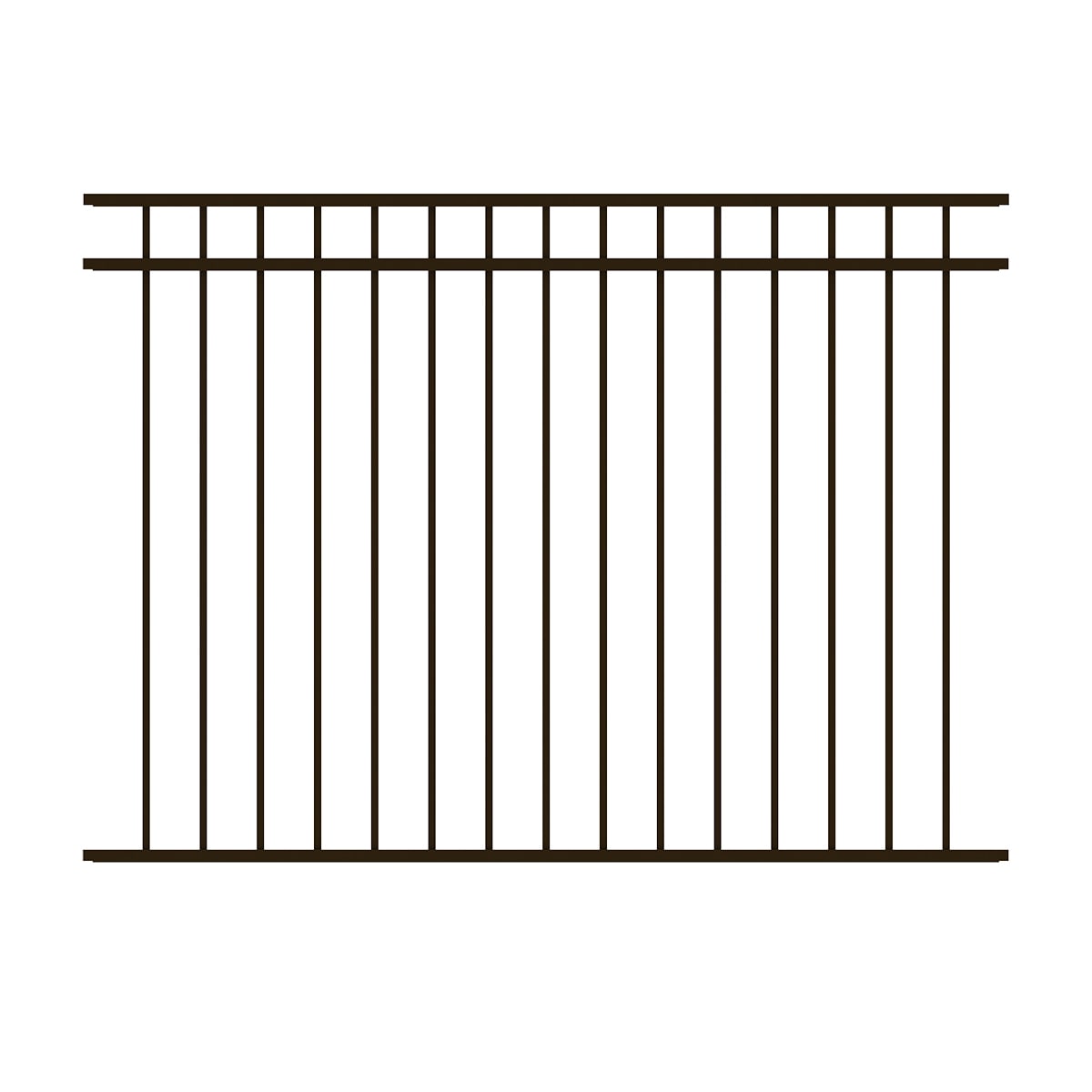 Ironcraft Berkshire Black Powder-coated Aluminum Flat-top Yard Fence Gate